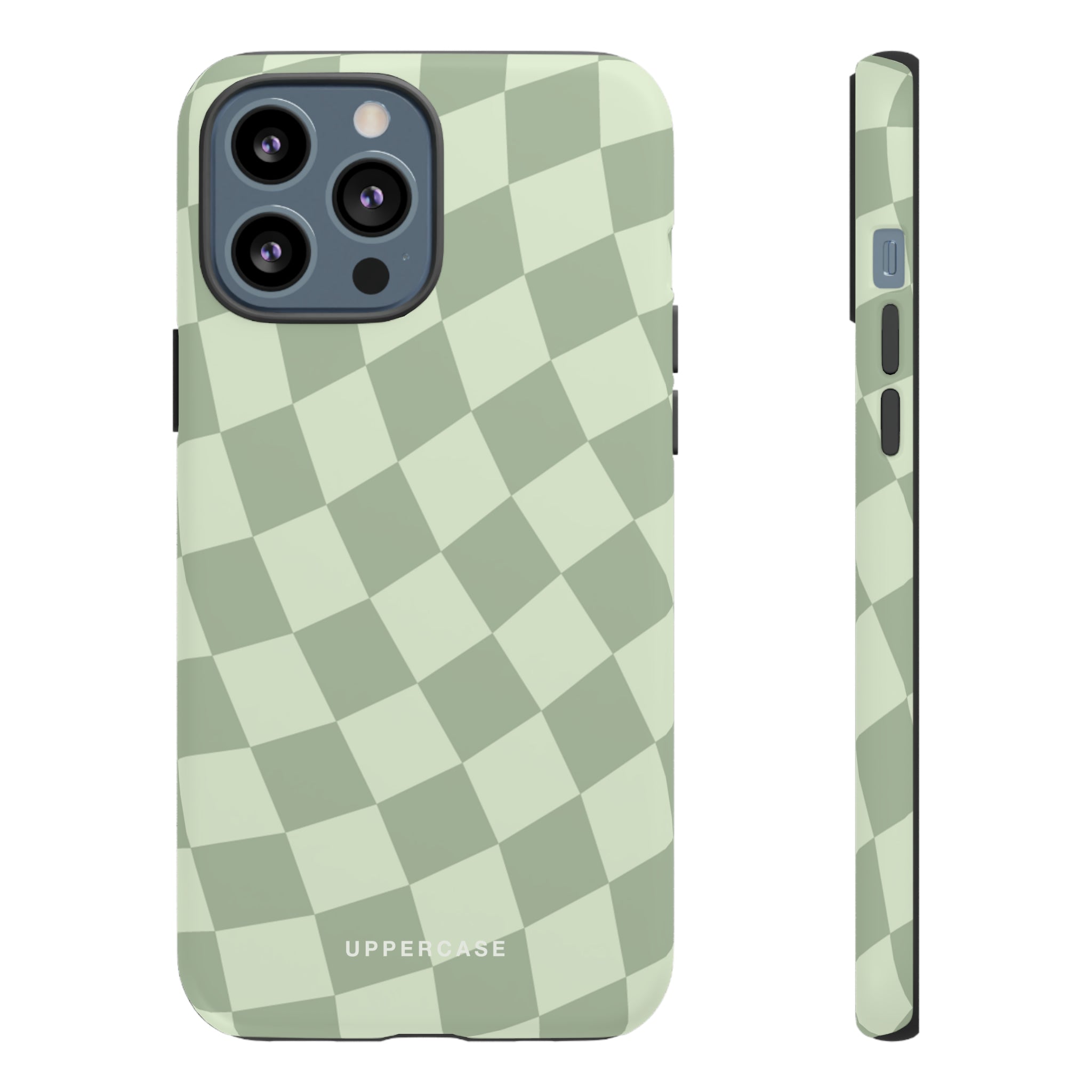 Wavy Check - Sage & Mint - Strong Case