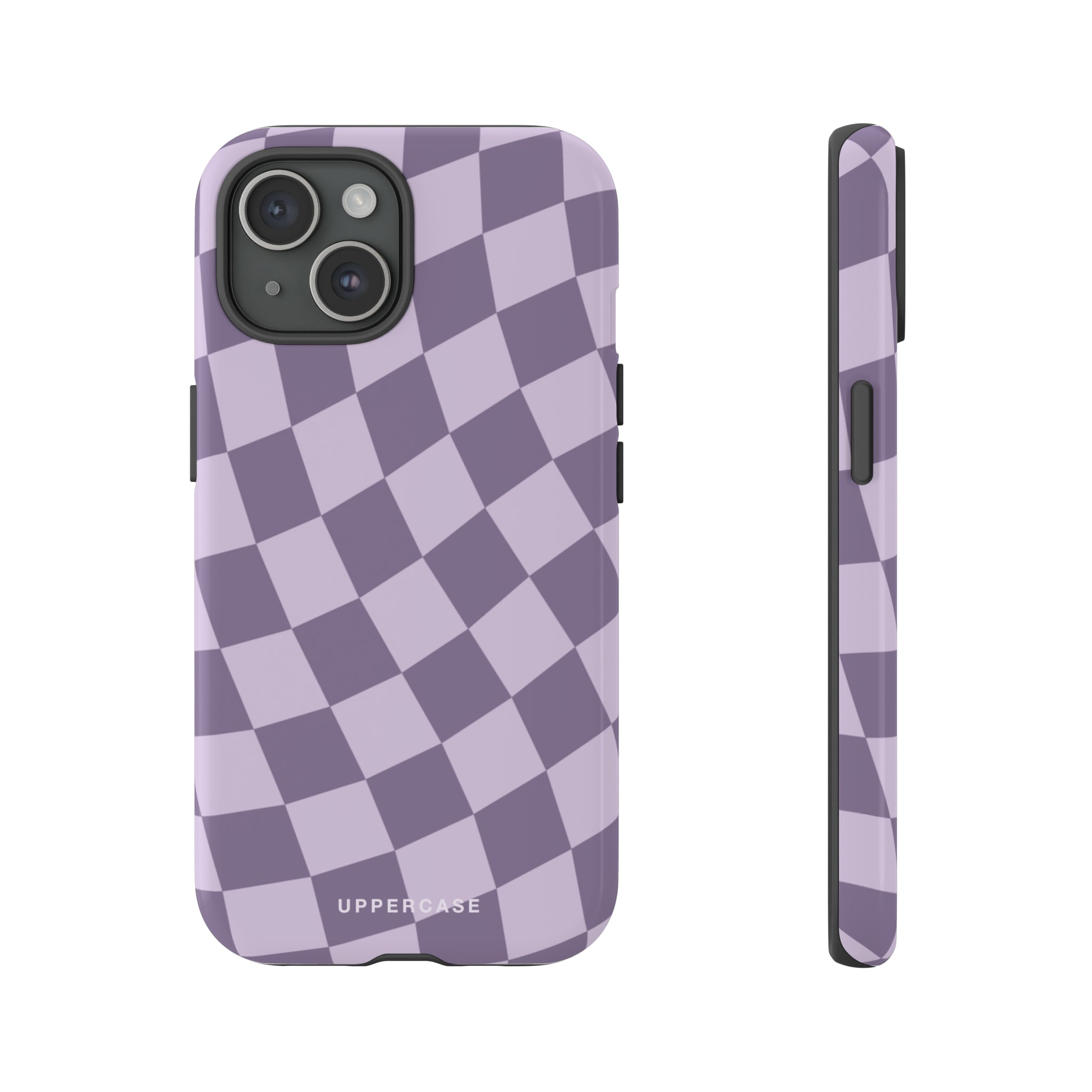 Wavy Check - Lavender and Mauve Purple - Strong Case