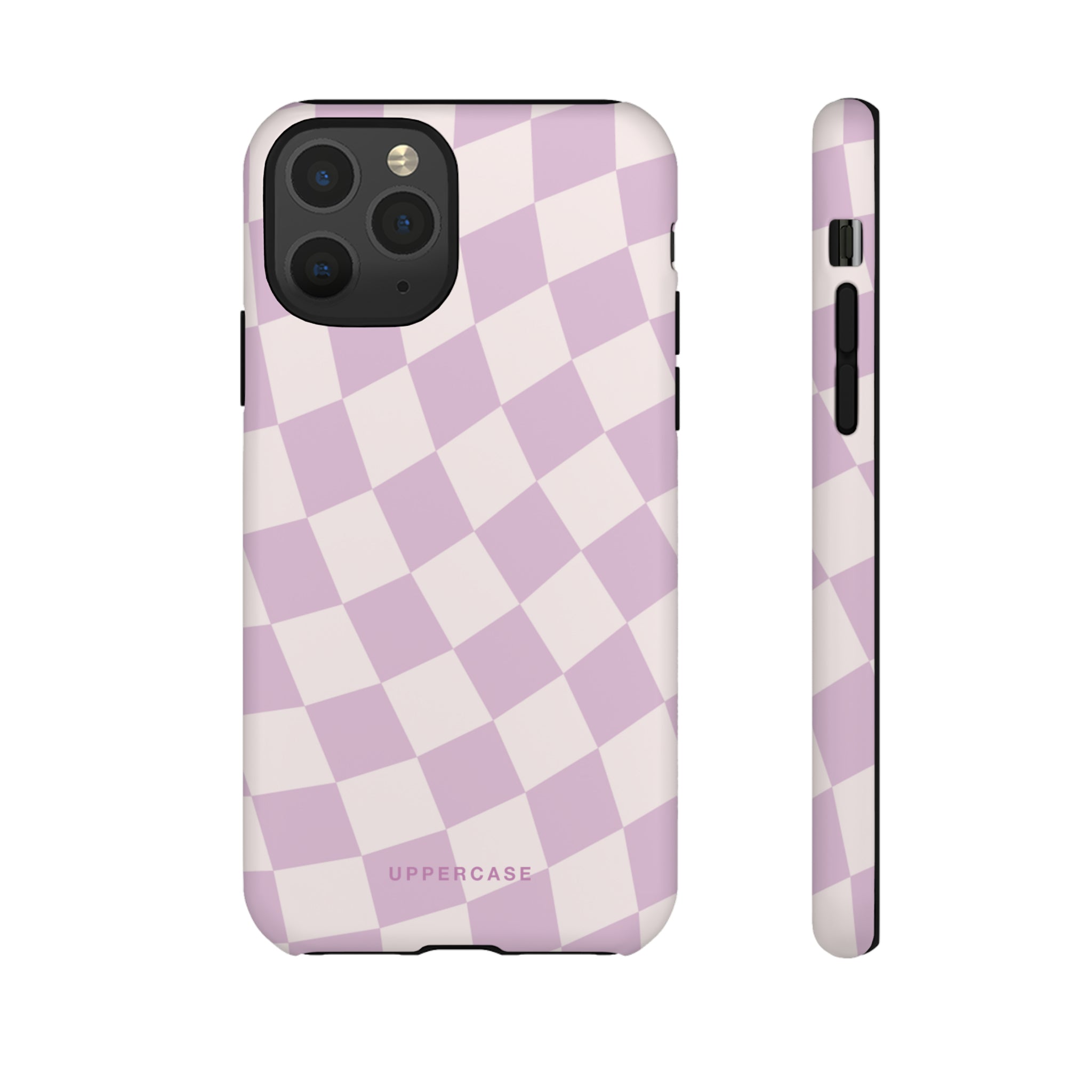 Wavy Check - Powder Pink & Heather Purple - Strong Case