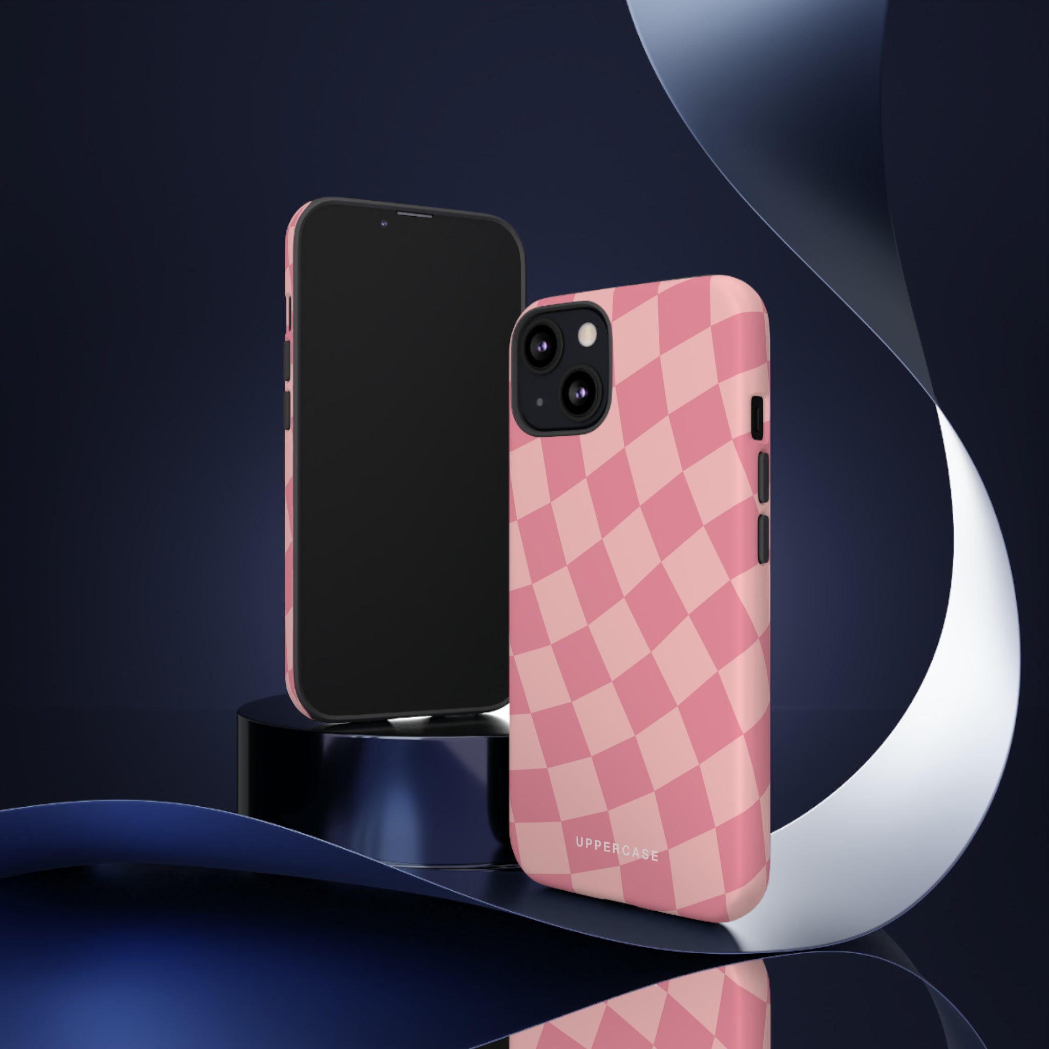 Wavy Check - Modern Pink - Strong Case