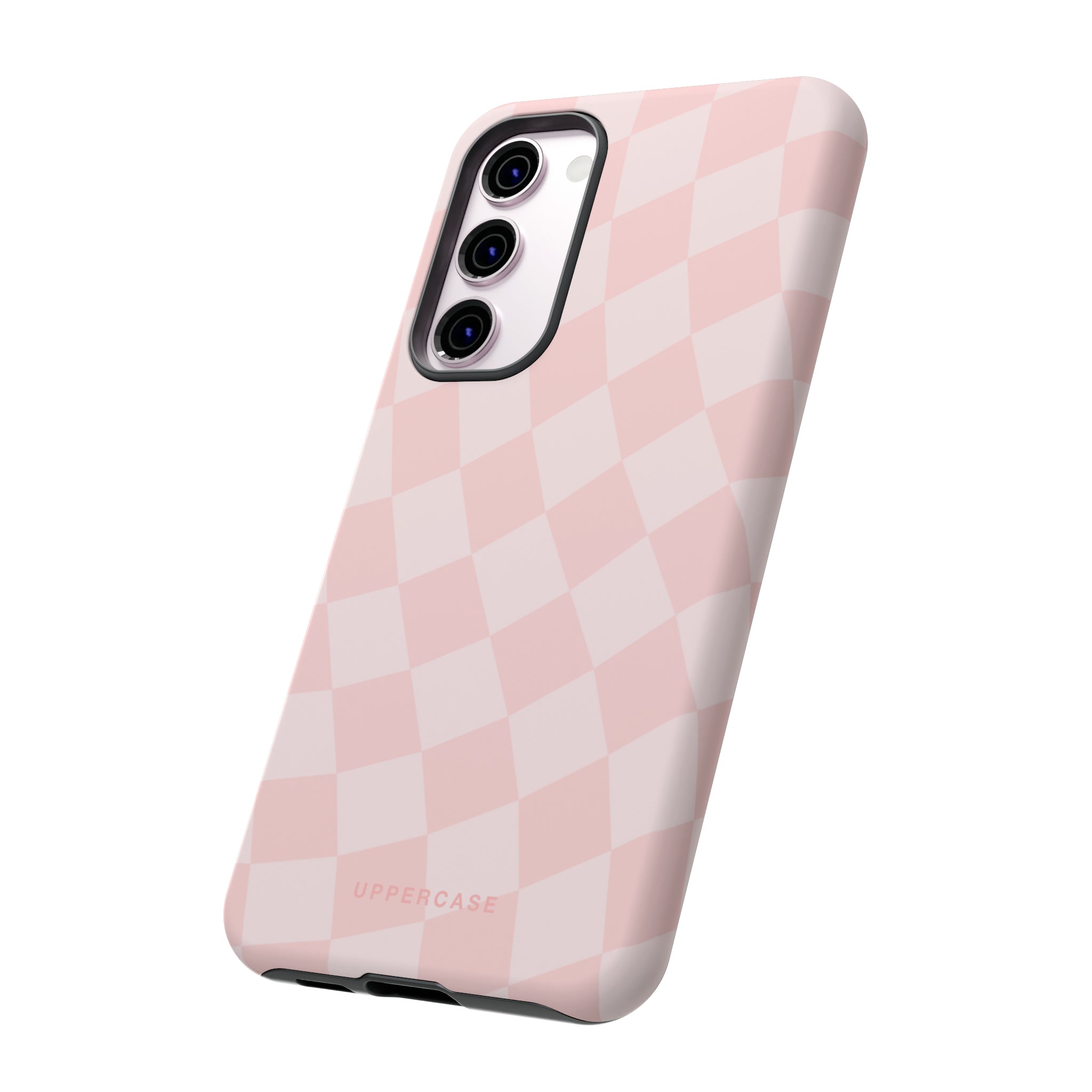 Wavy Check - Baby Pink - Strong Case