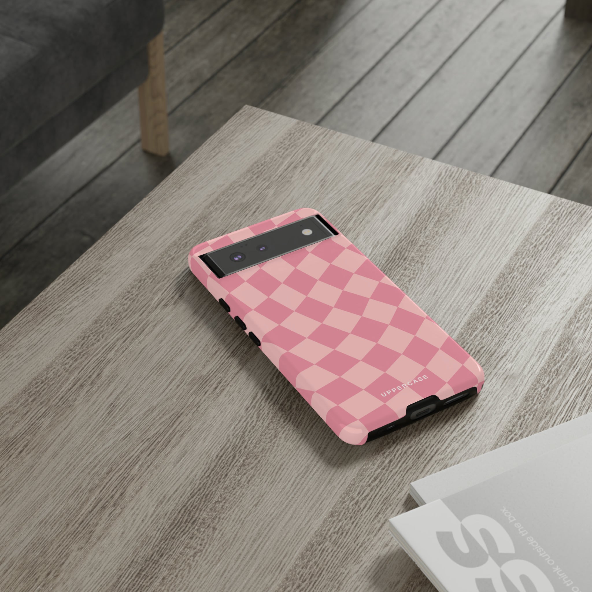 Wavy Check - Modern Pink - Strong Case