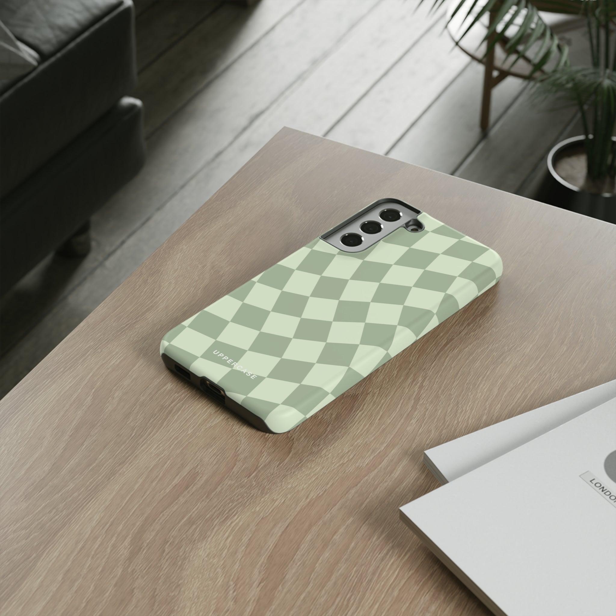 Wavy Check - Sage & Mint - Strong Case