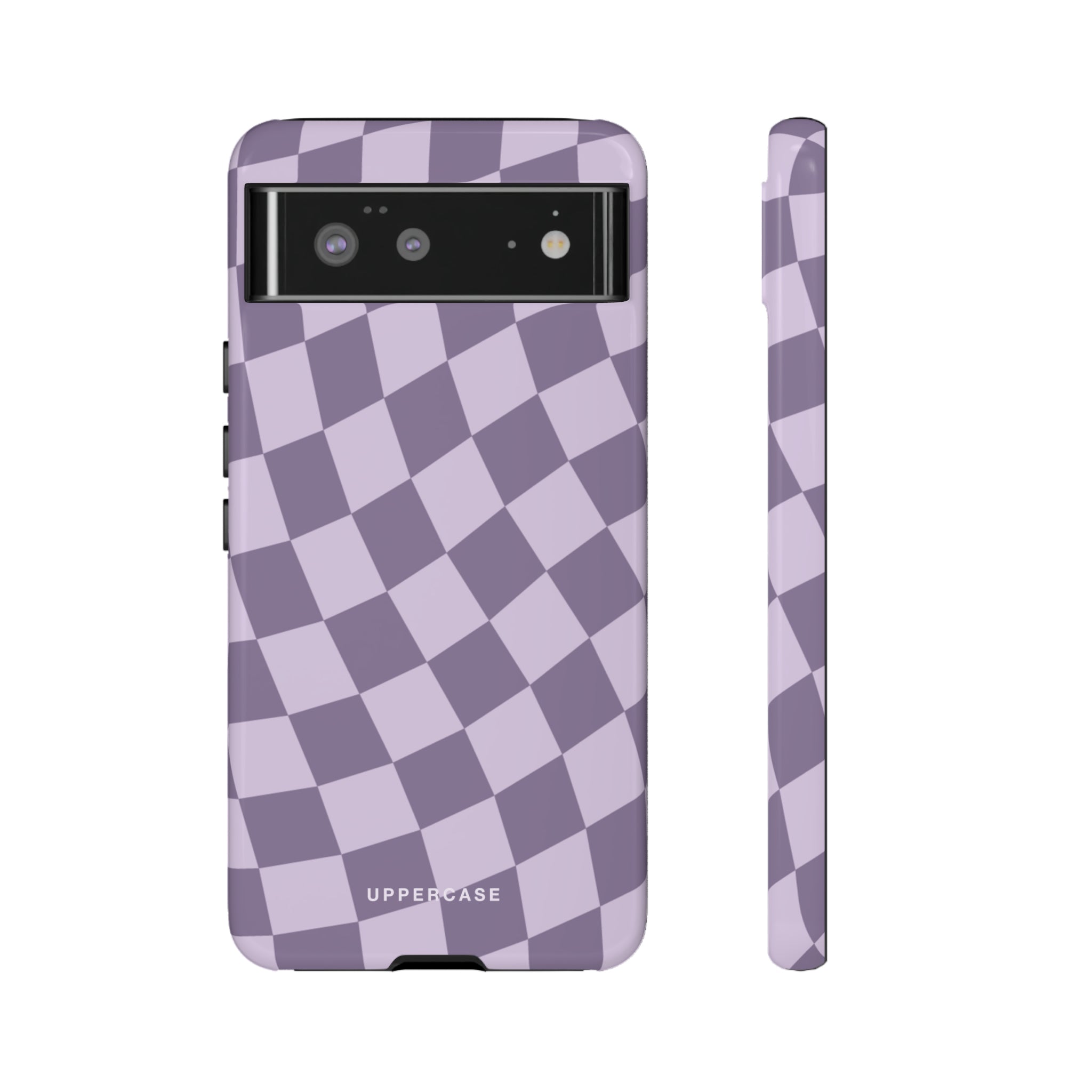 Wavy Check - Lavender and Mauve Purple - Strong Case