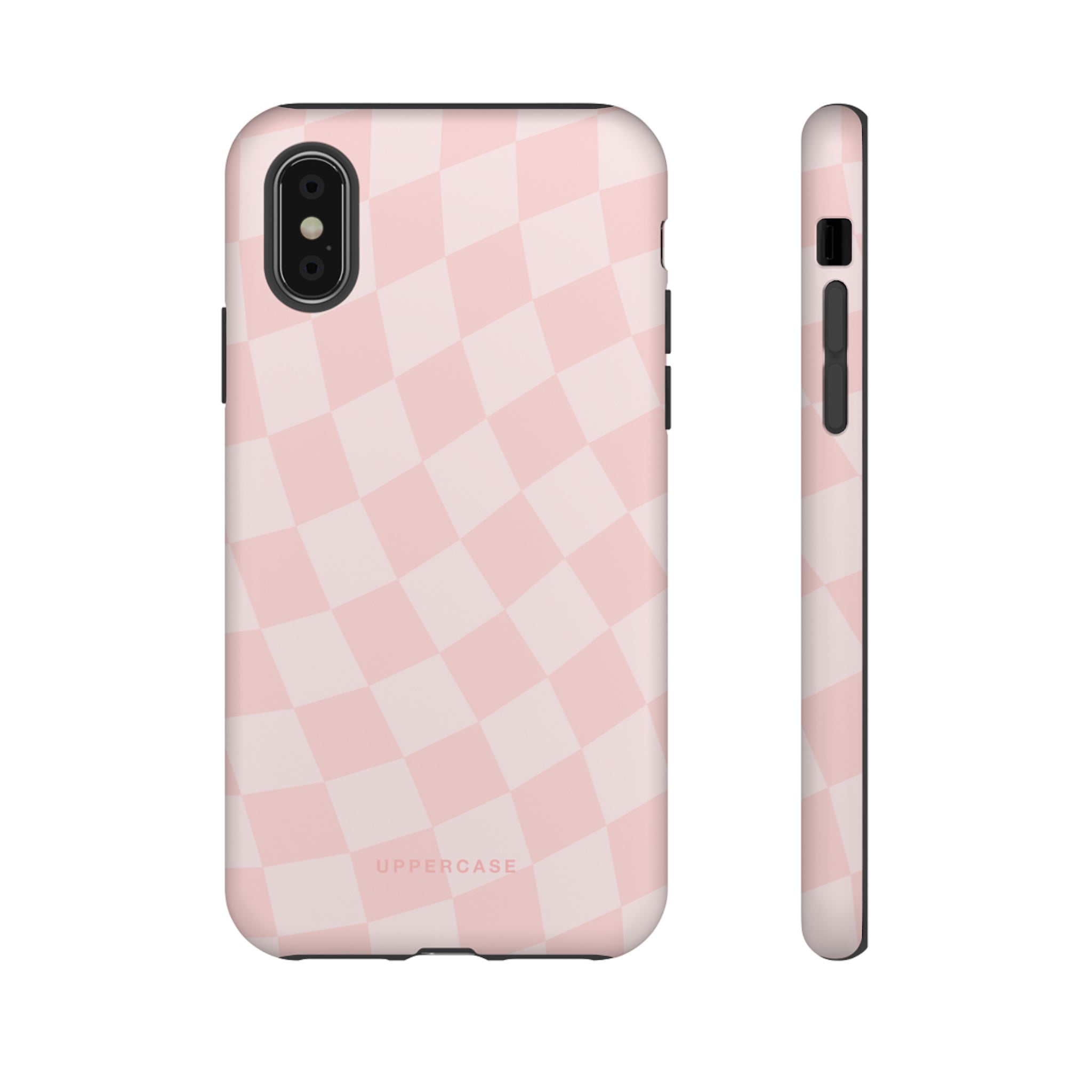 Wavy Check - Baby Pink - Strong Case