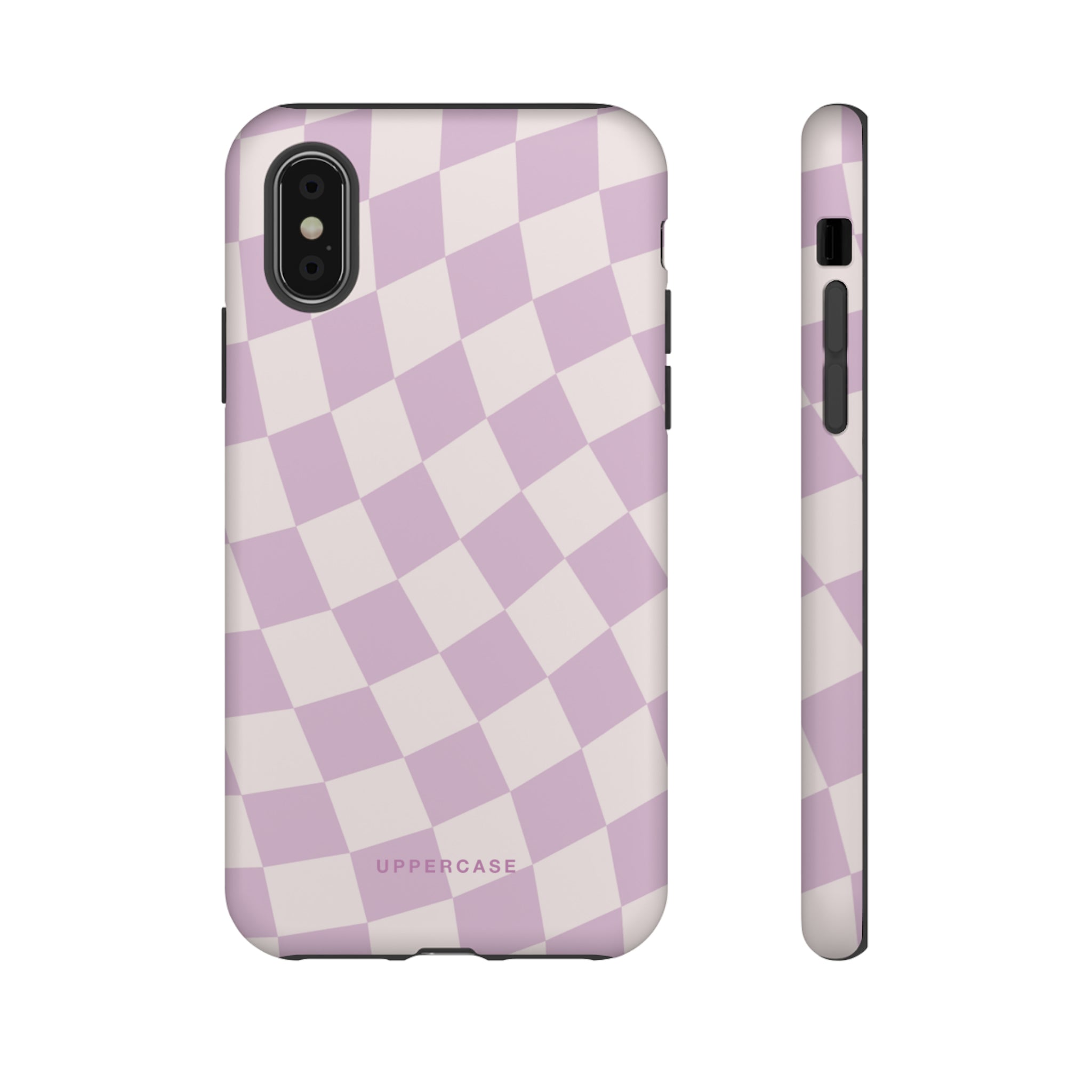 Wavy Check - Powder Pink & Heather Purple - Strong Case