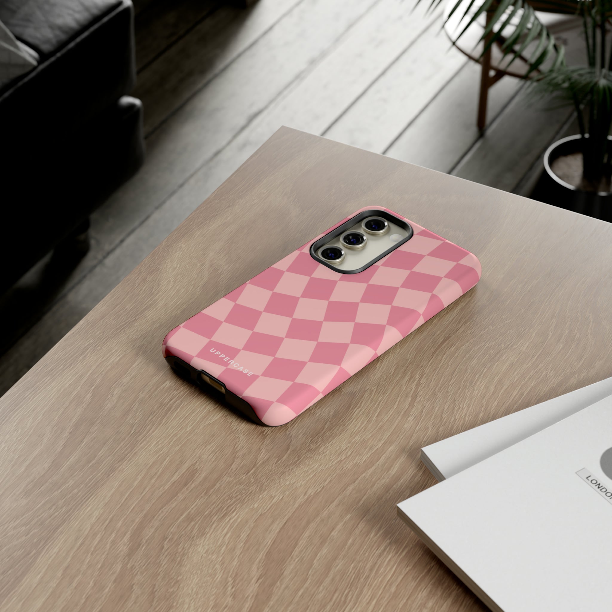 Wavy Check - Modern Pink - Strong Case