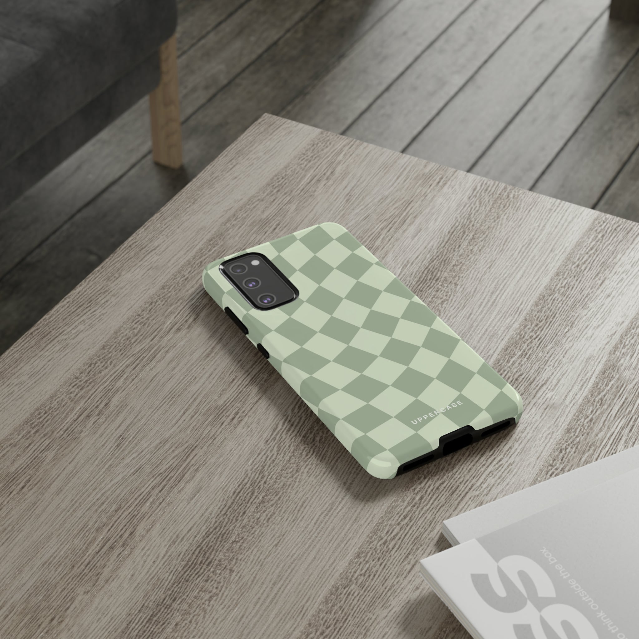 Wavy Check - Sage & Mint - Strong Case