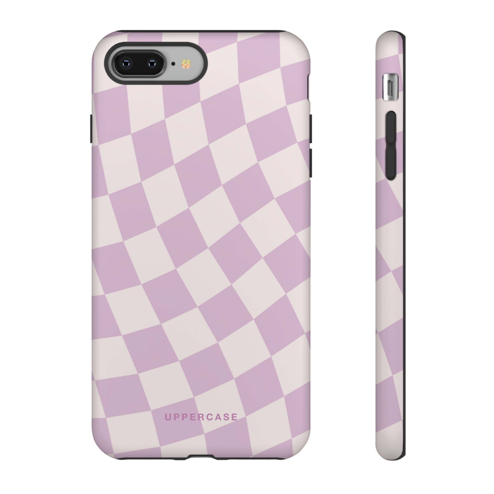 Wavy Check - Powder Pink & Heather Purple - Strong Case