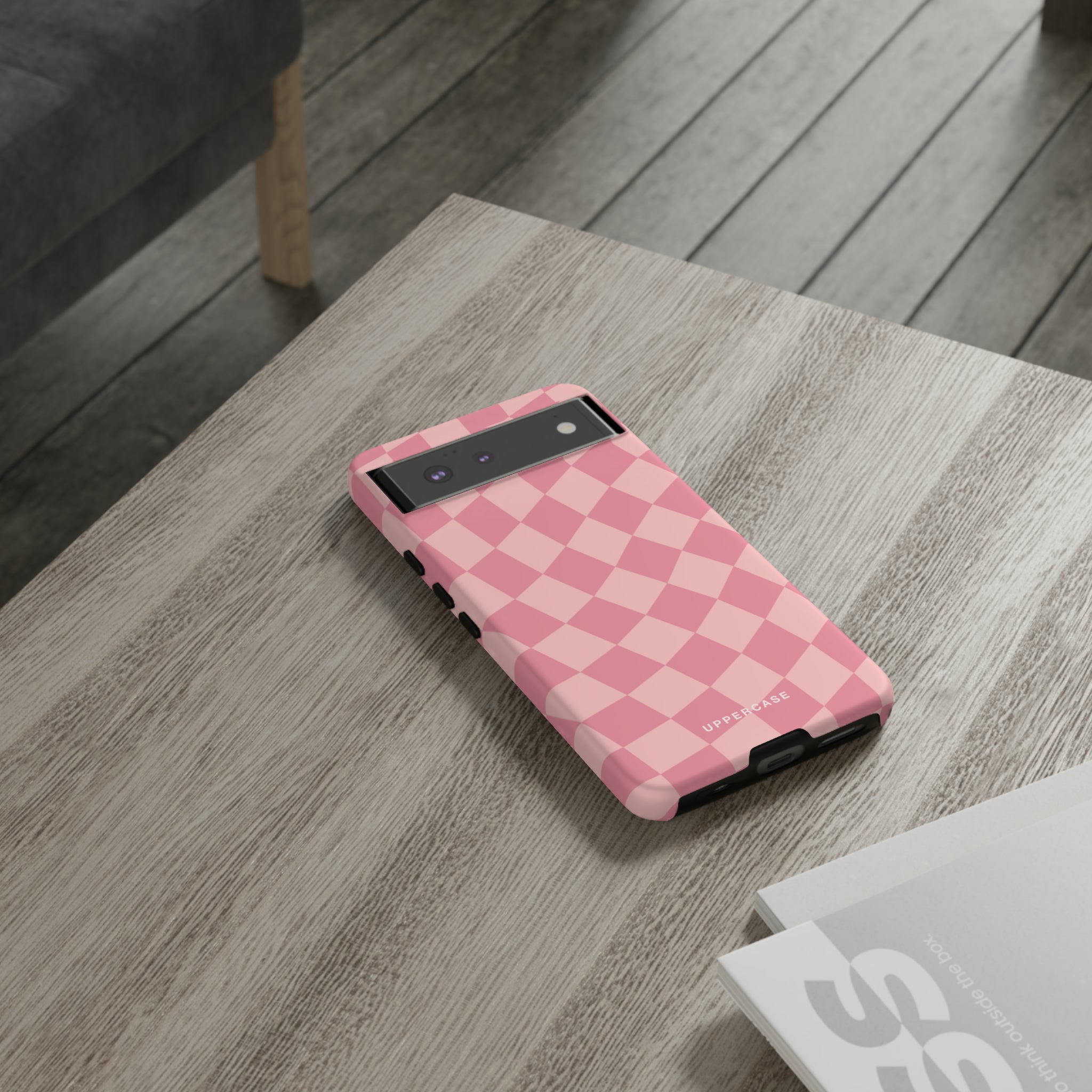 Wavy Check - Modern Pink - Strong Case