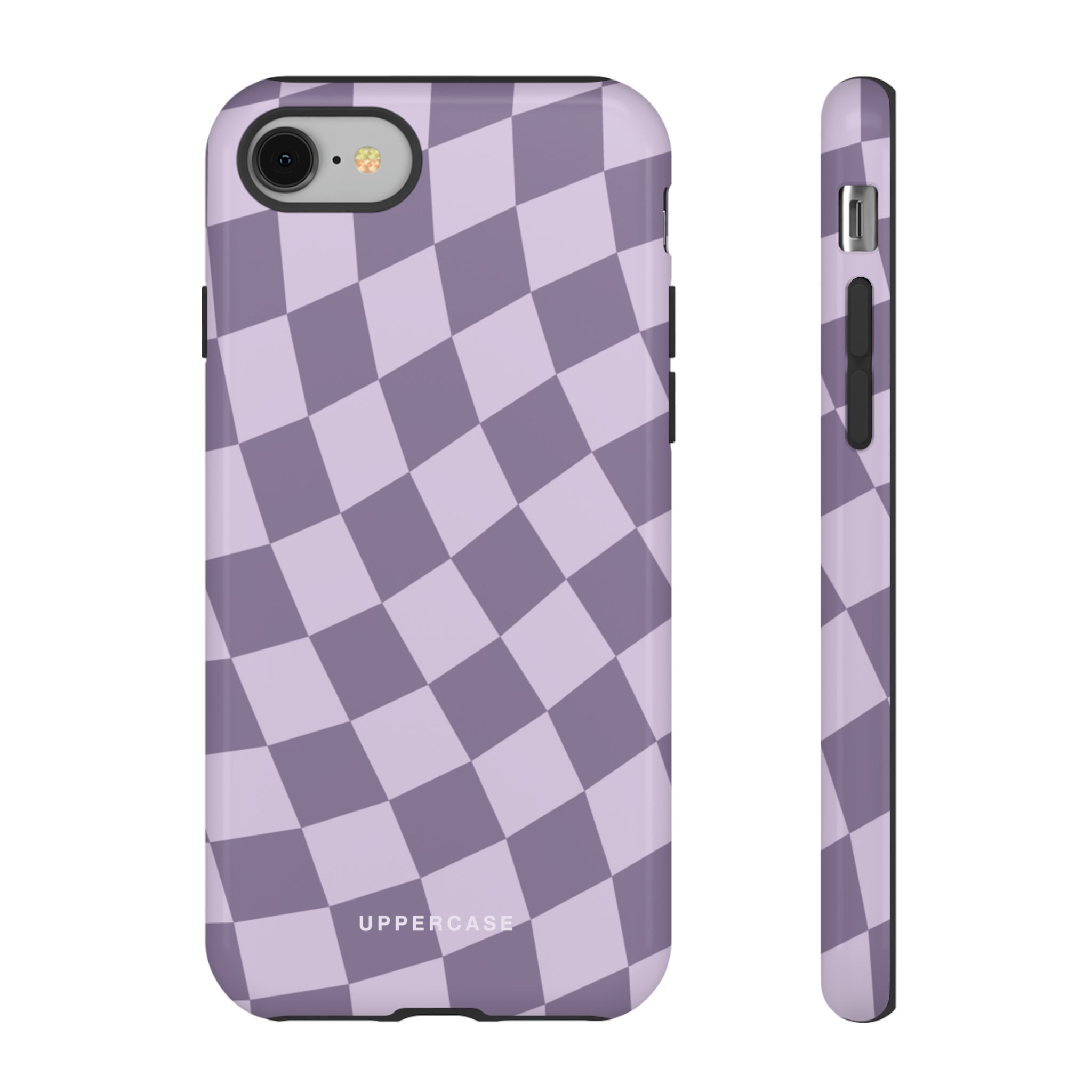 Wavy Check - Lavender and Mauve Purple - Strong Case