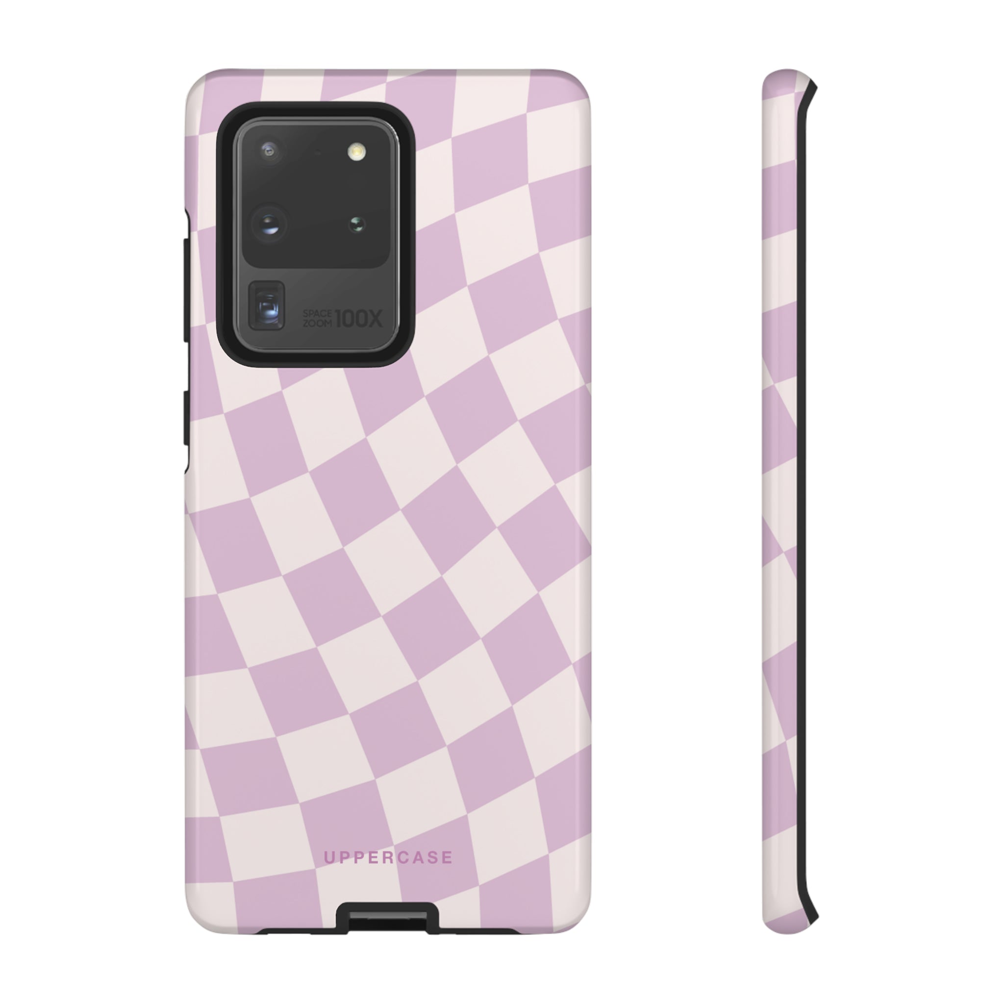 Wavy Check - Powder Pink & Heather Purple - Strong Case