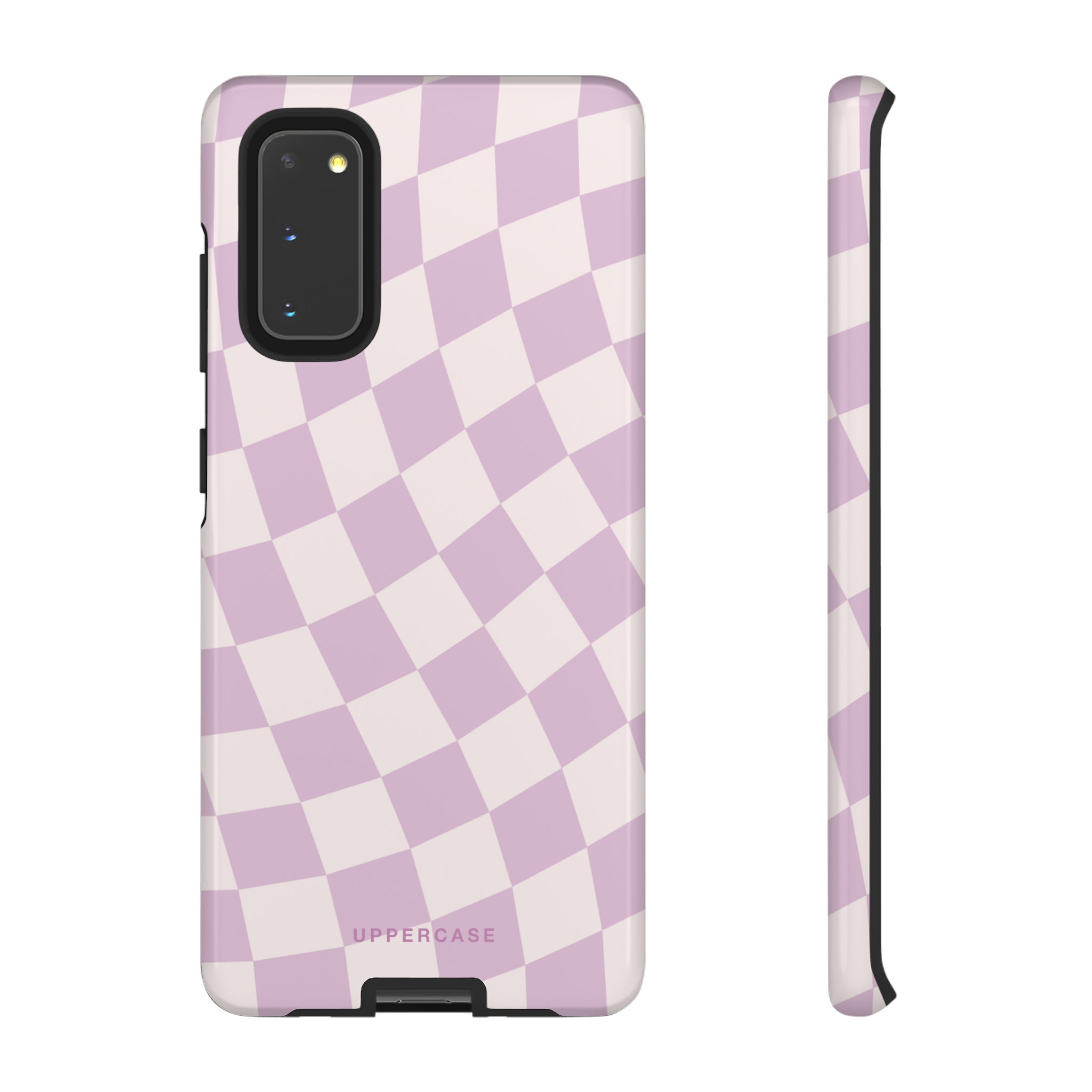 Wavy Check - Powder Pink & Heather Purple - Strong Case