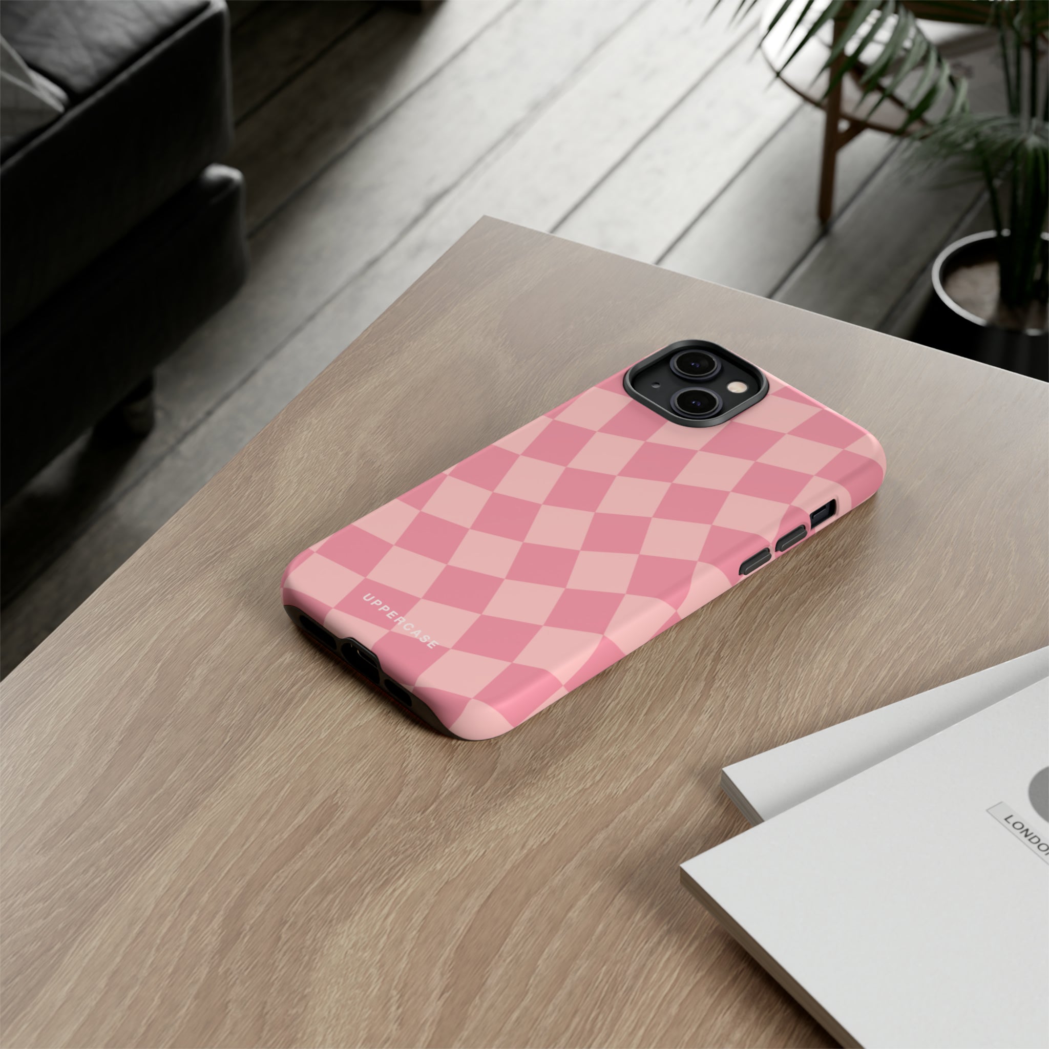 Wavy Check - Modern Pink - Strong Case