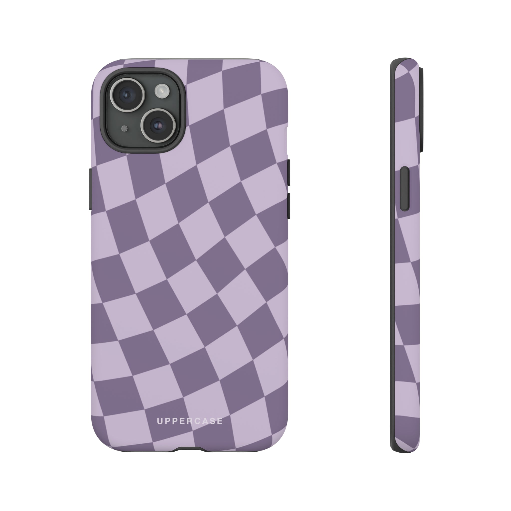 Wavy Check - Lavender and Mauve Purple - Strong Case