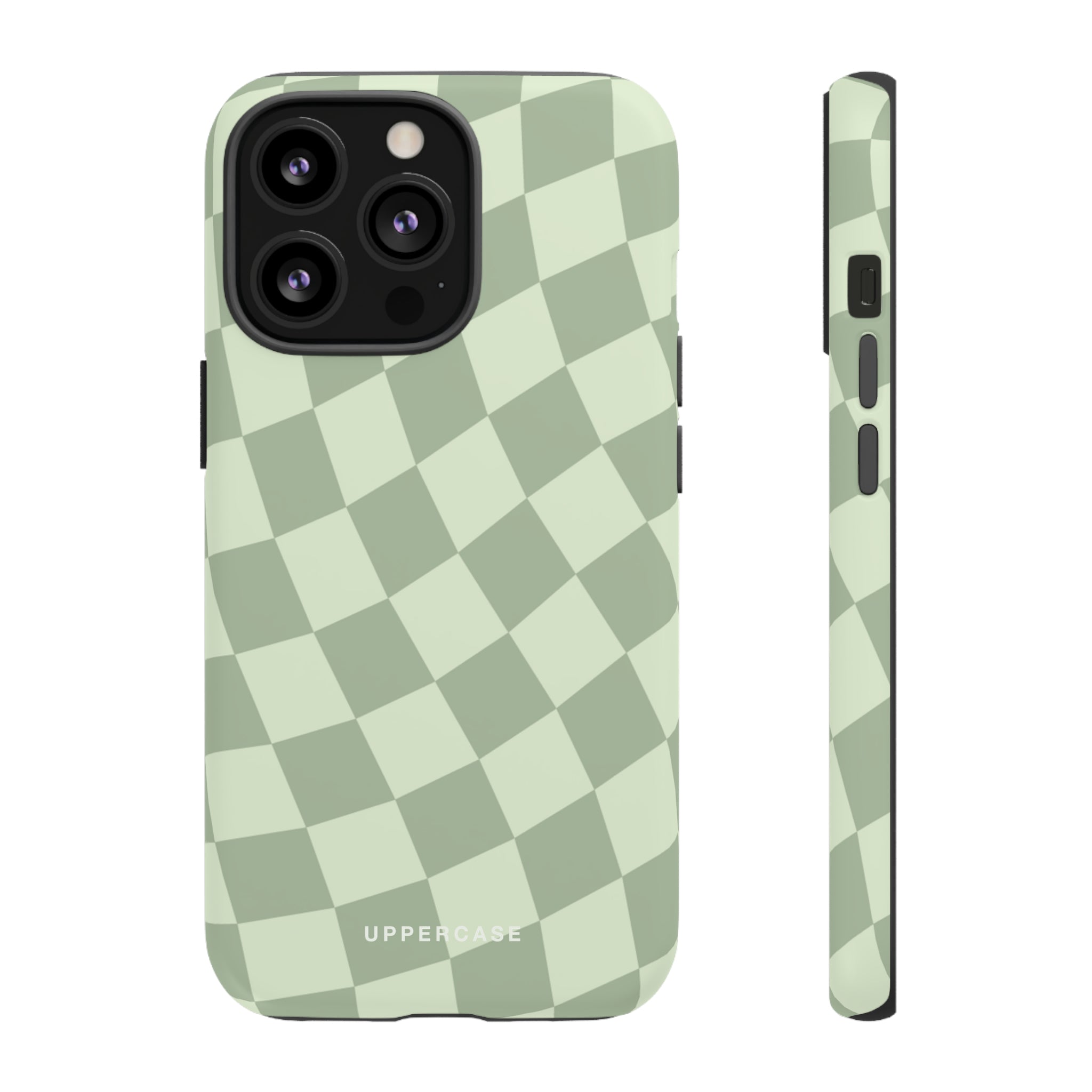 Wavy Check - Sage & Mint - Strong Case