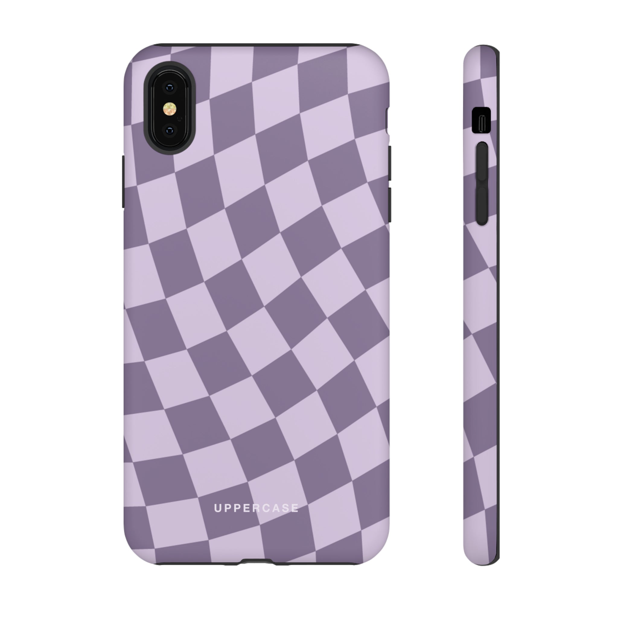 Wavy Check - Lavender and Mauve Purple - Strong Case