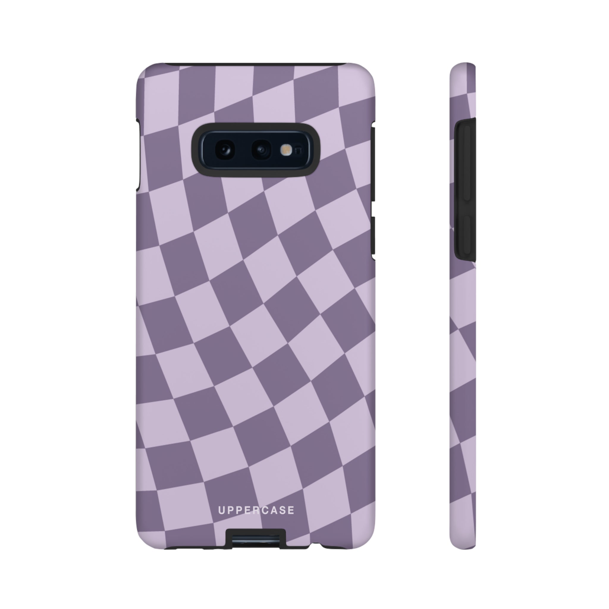 Wavy Check - Lavender and Mauve Purple - Strong Case