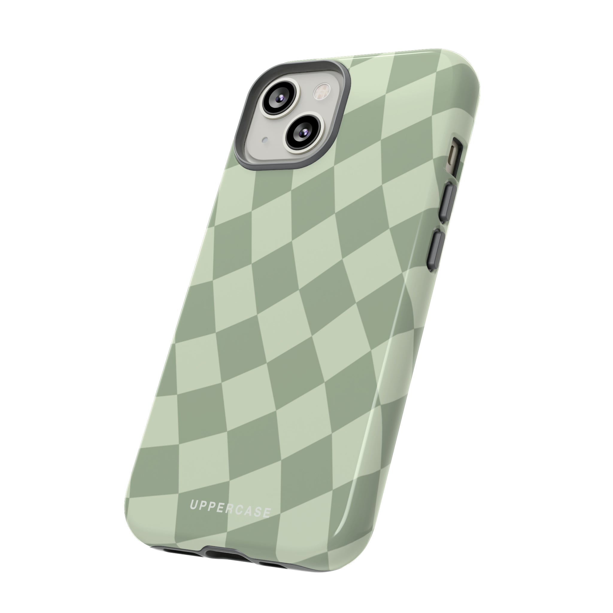 Wavy Check - Sage & Mint - Strong Case