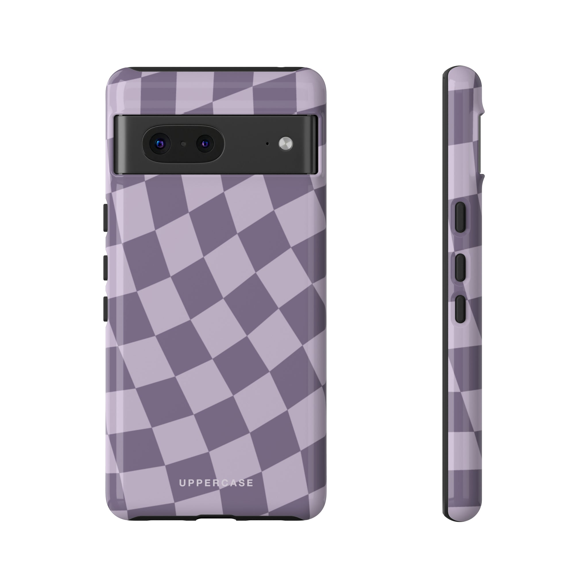 Wavy Check - Lavender and Mauve Purple - Strong Case