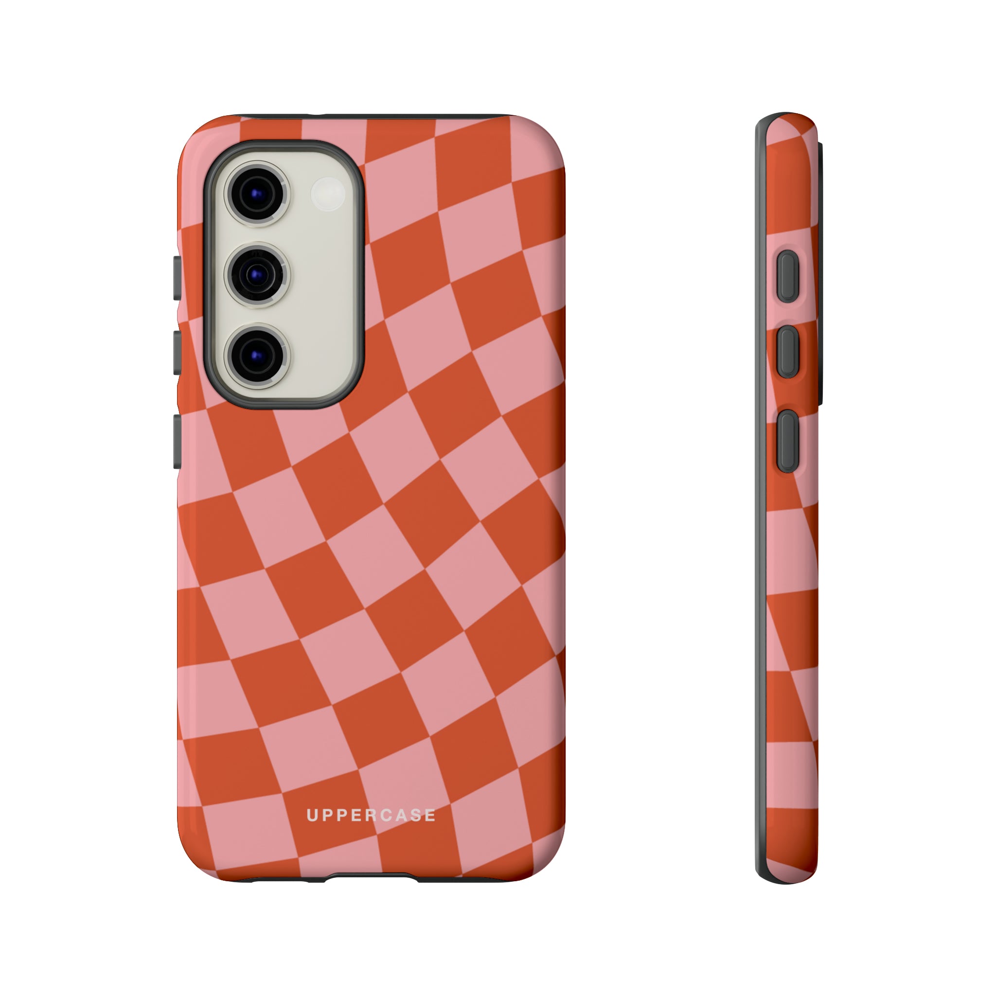 Wavy Check - Strawberry - Strong Case