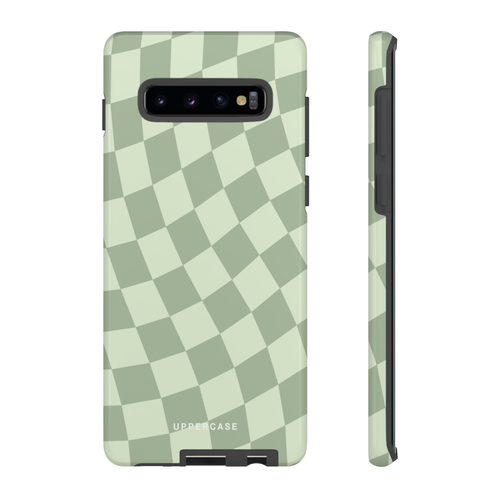 Wavy Check - Sage & Mint - Strong Case