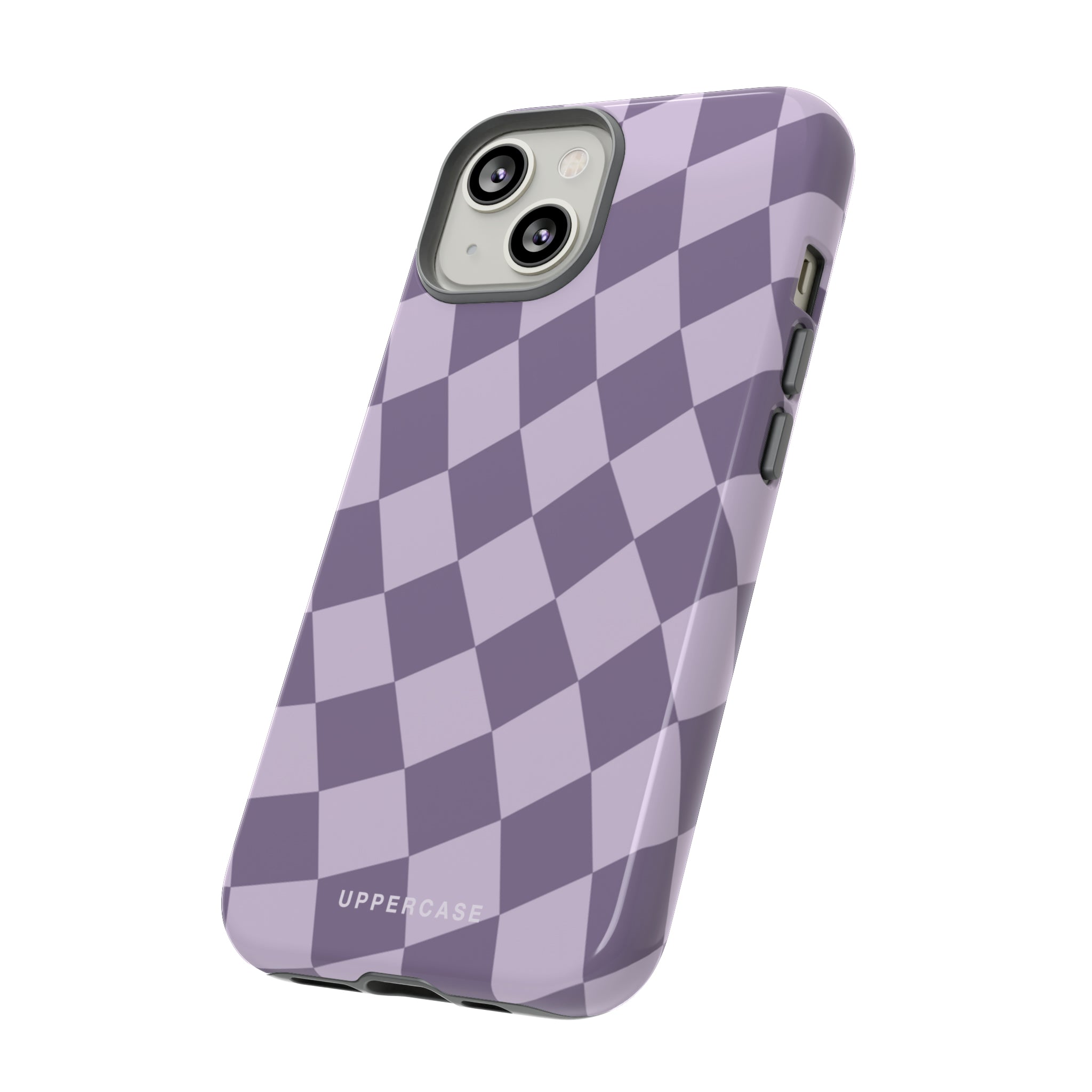 Wavy Check - Lavender and Mauve Purple - Strong Case