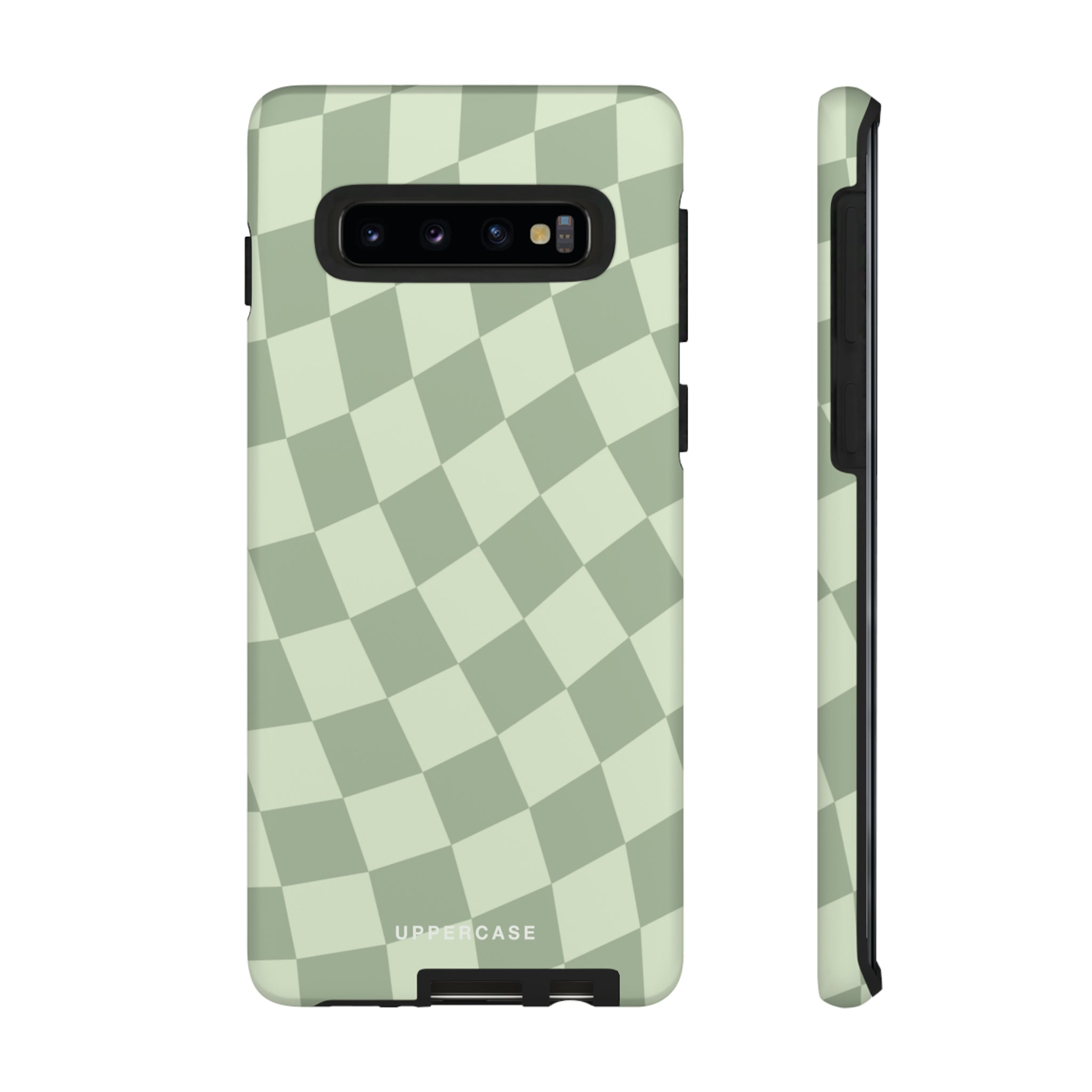 Wavy Check - Sage & Mint - Strong Case