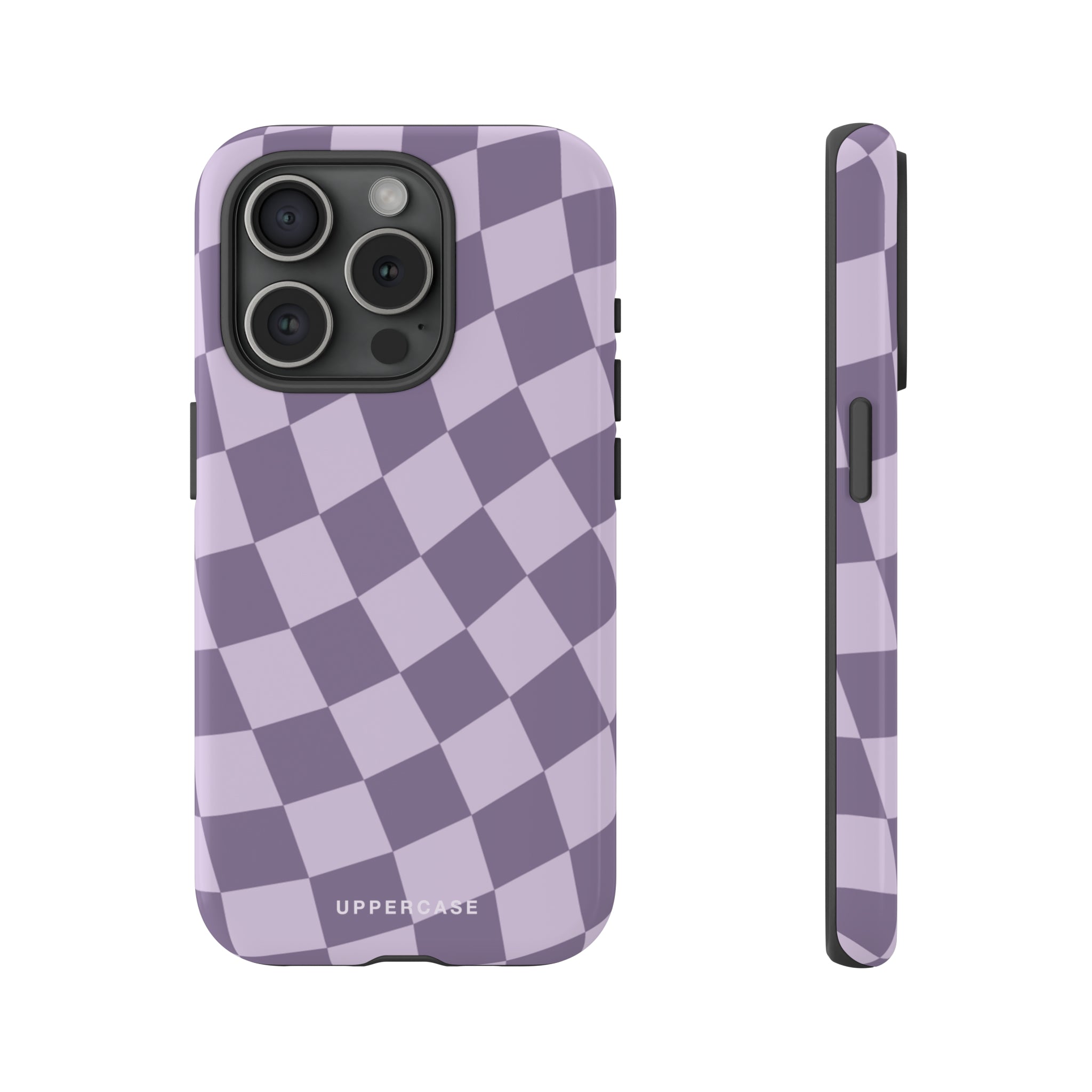 Wavy Check - Lavender and Mauve Purple - Strong Case