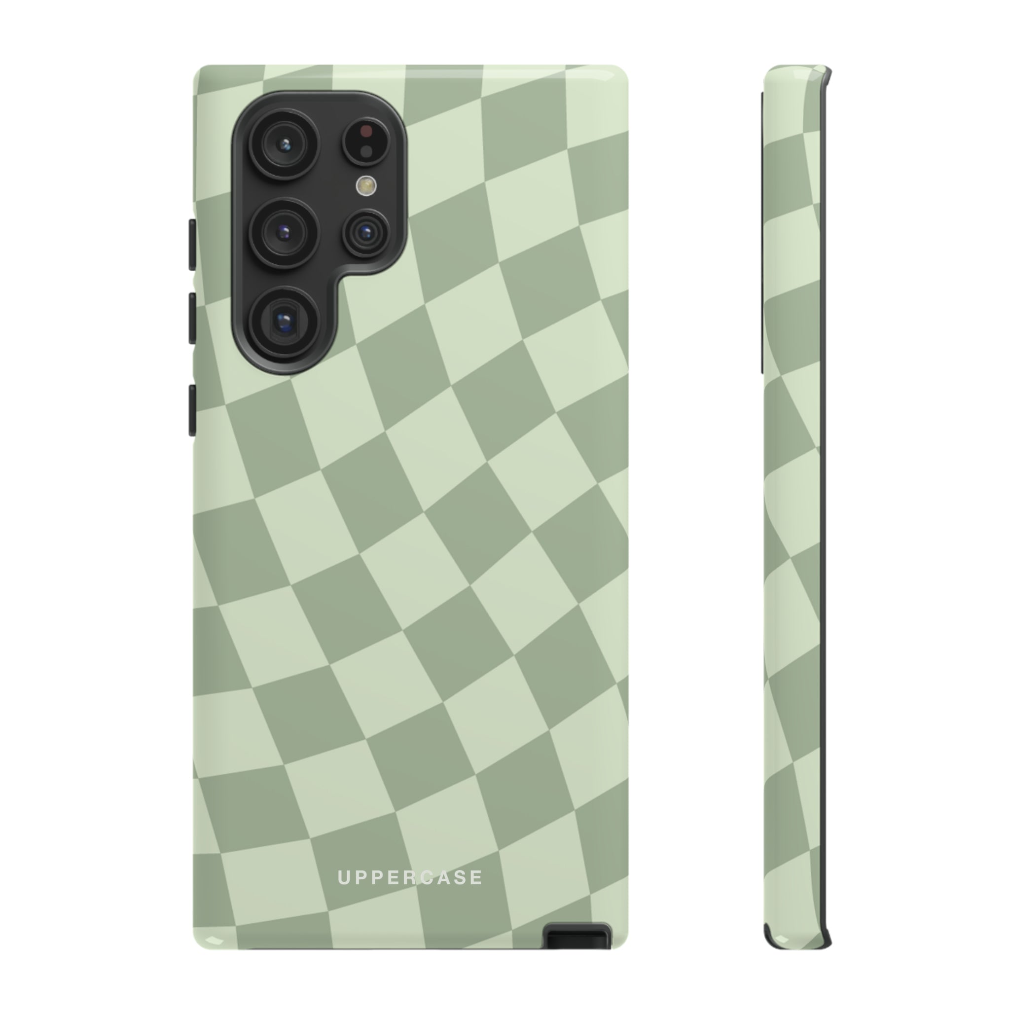 Wavy Check - Sage & Mint - Strong Case