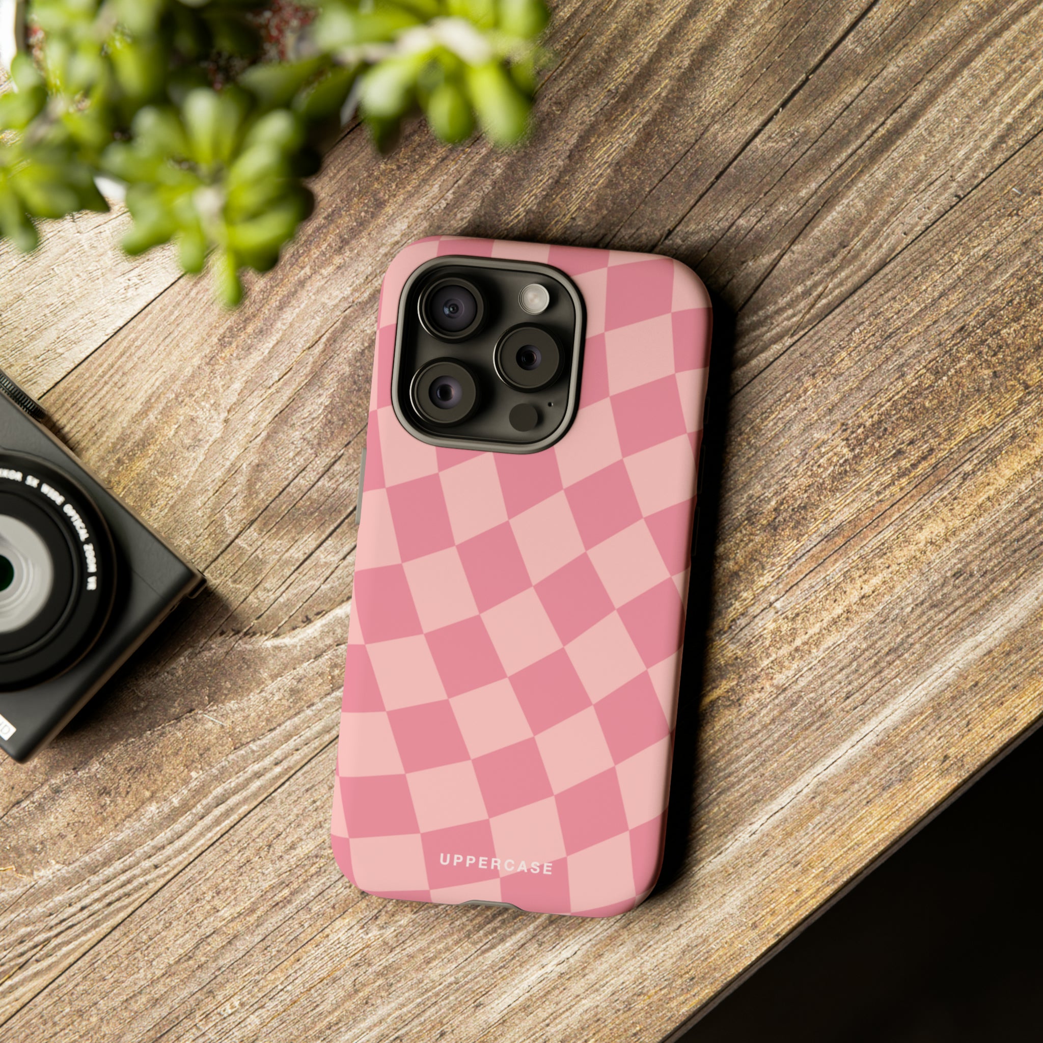 Wavy Check - Modern Pink - Strong Case