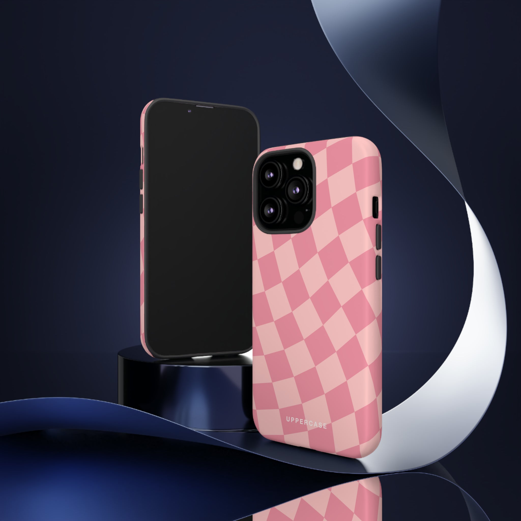 Wavy Check - Modern Pink - Strong Case