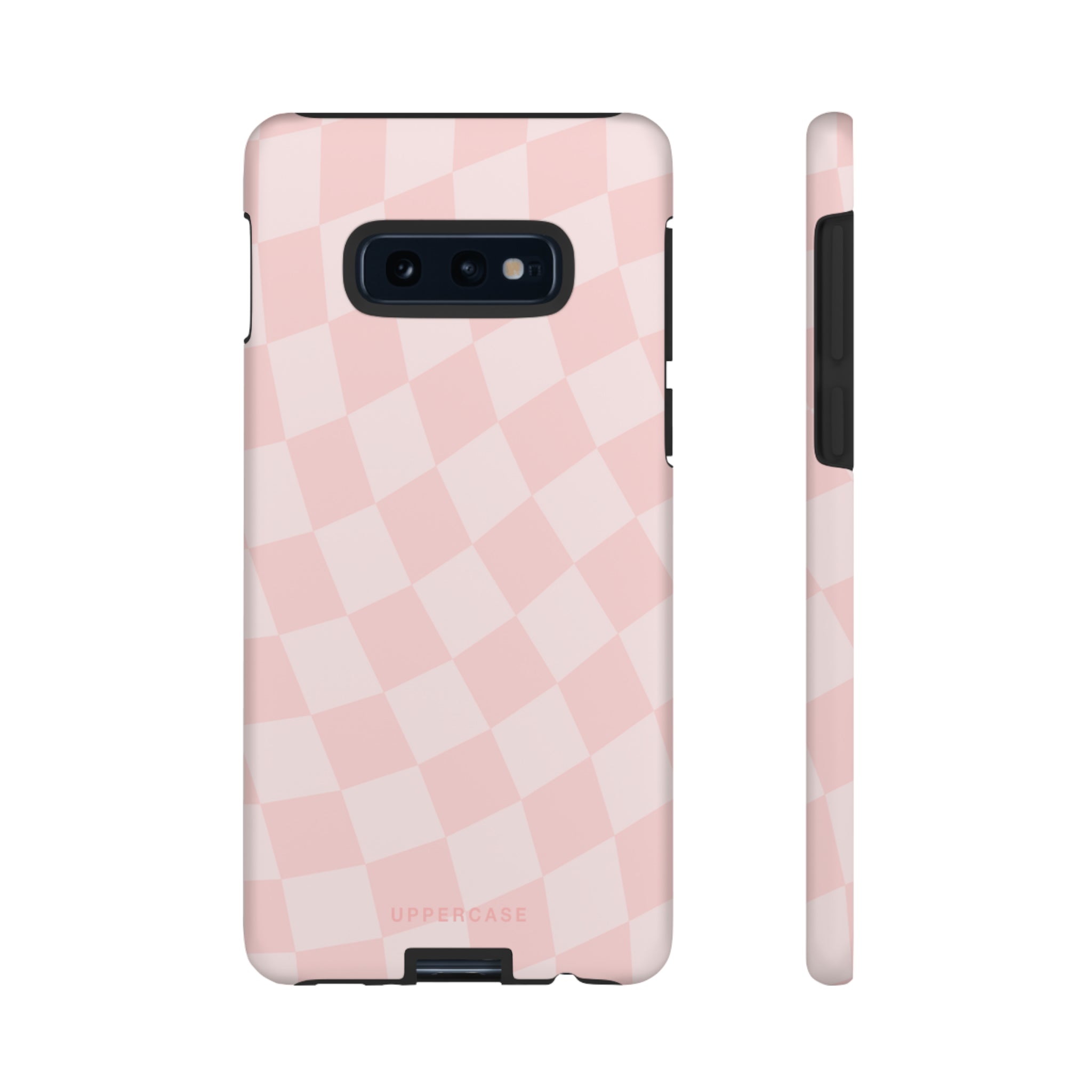 Wavy Check - Baby Pink - Strong Case