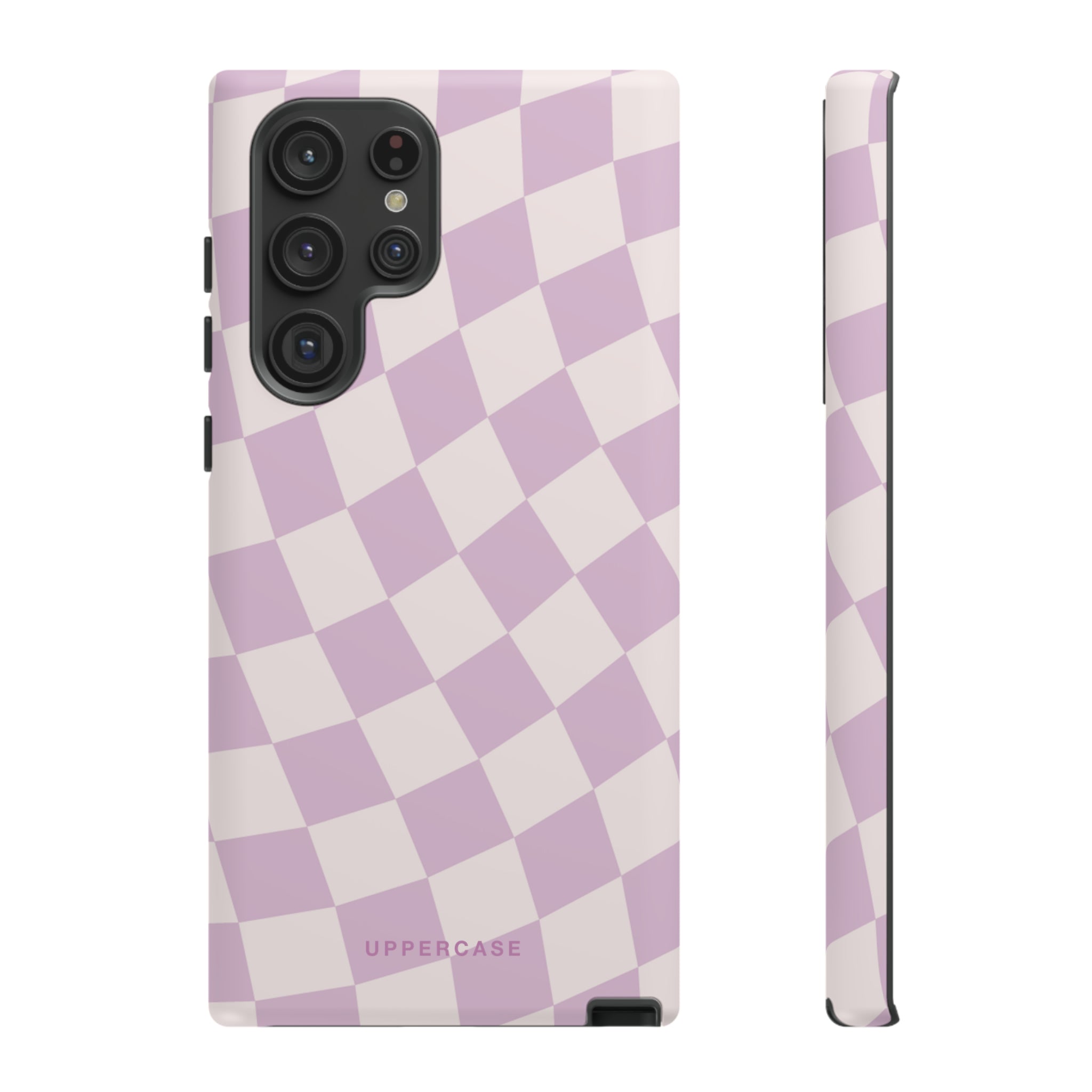 Wavy Check - Powder Pink & Heather Purple - Strong Case