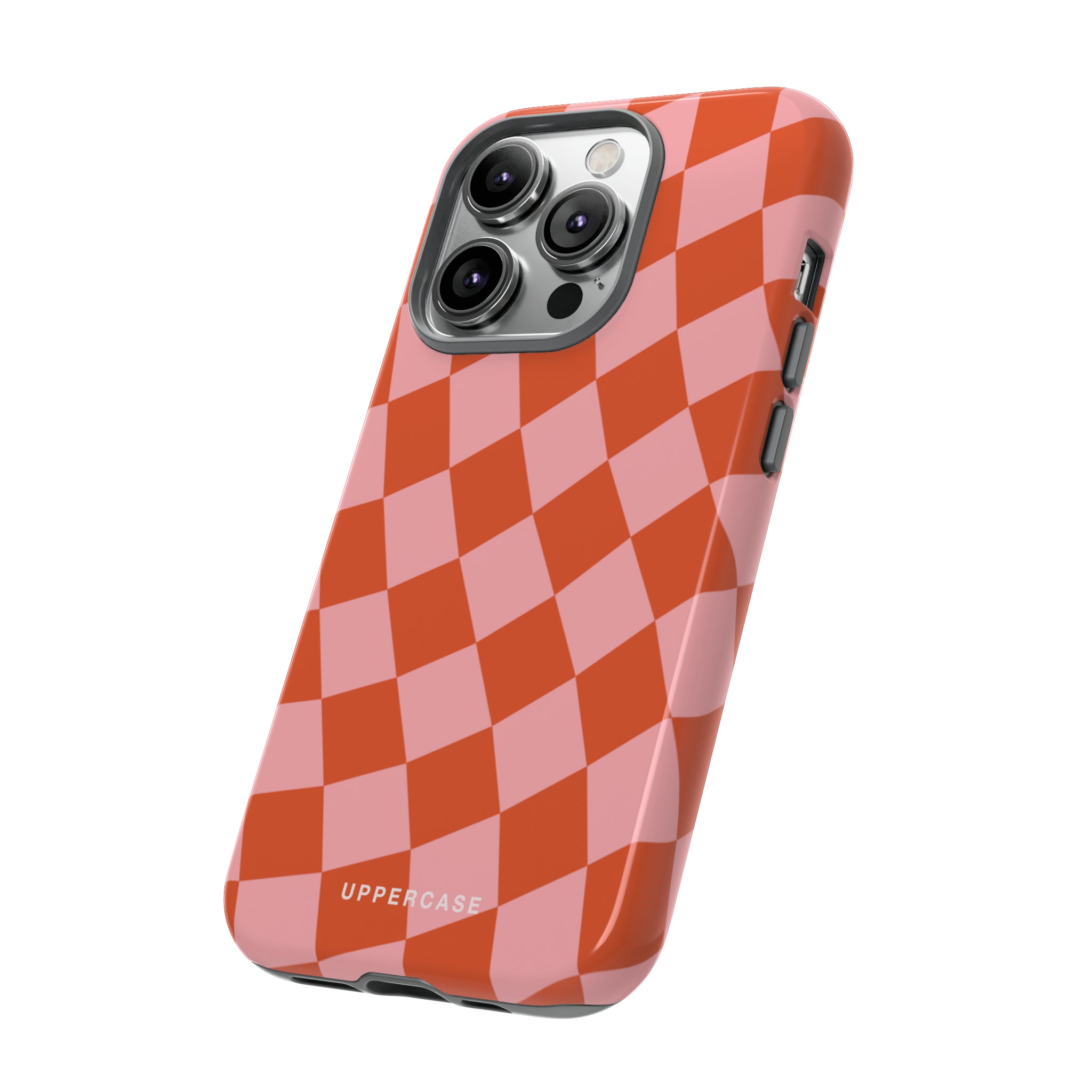 Wavy Check - Strawberry - Strong Case