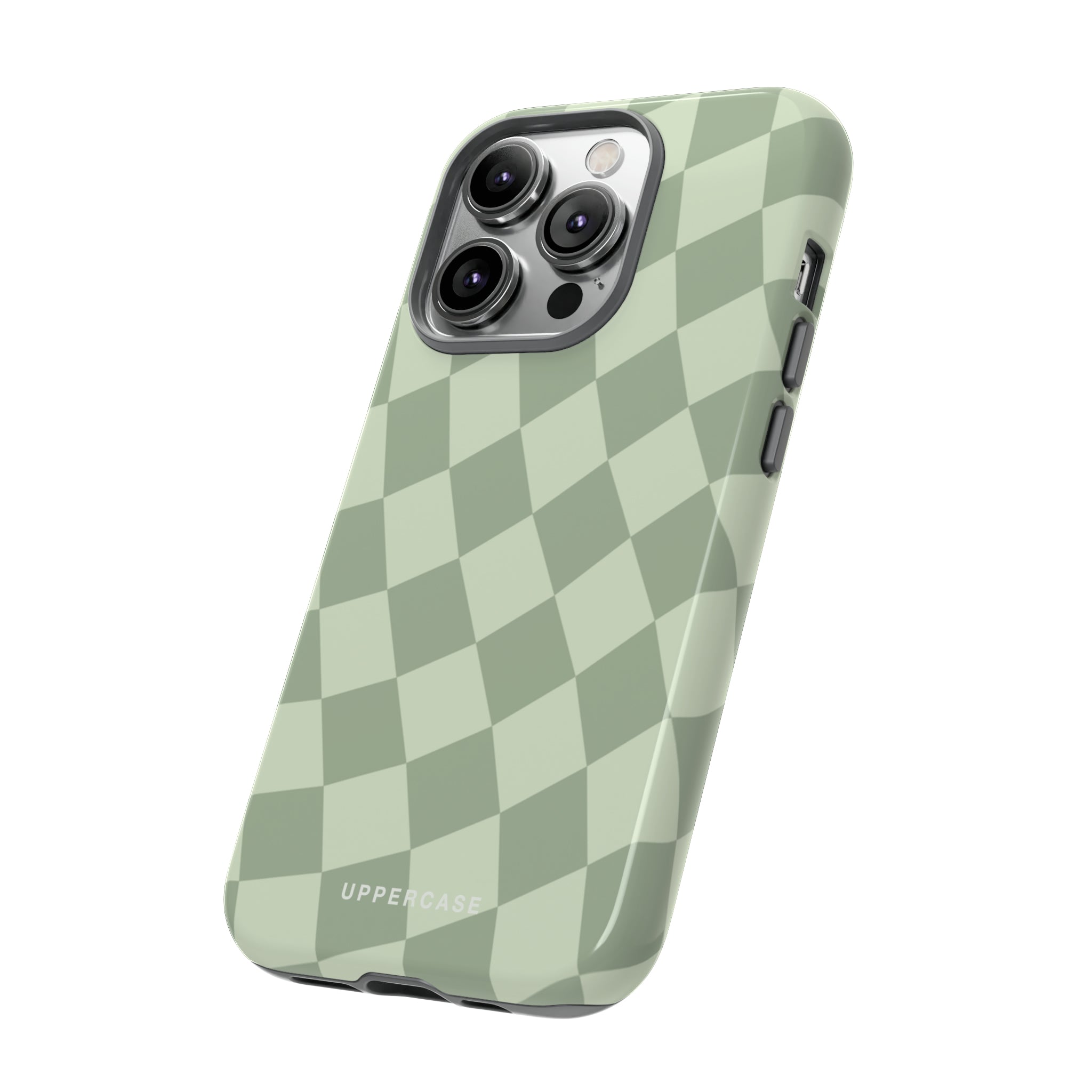 Wavy Check - Sage & Mint - Strong Case