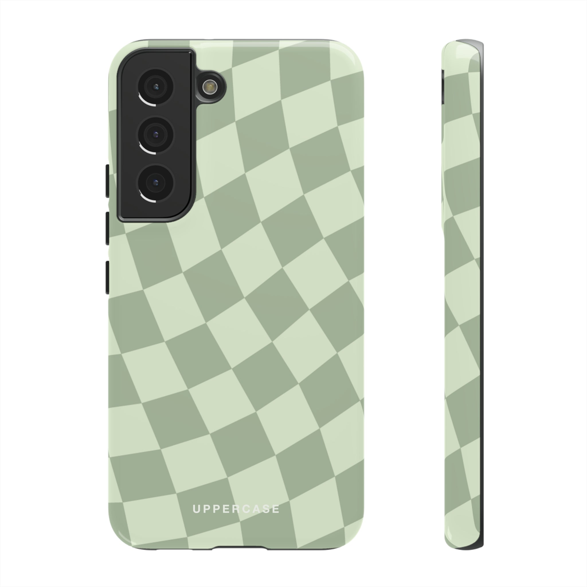 Wavy Check - Sage & Mint - Strong Case