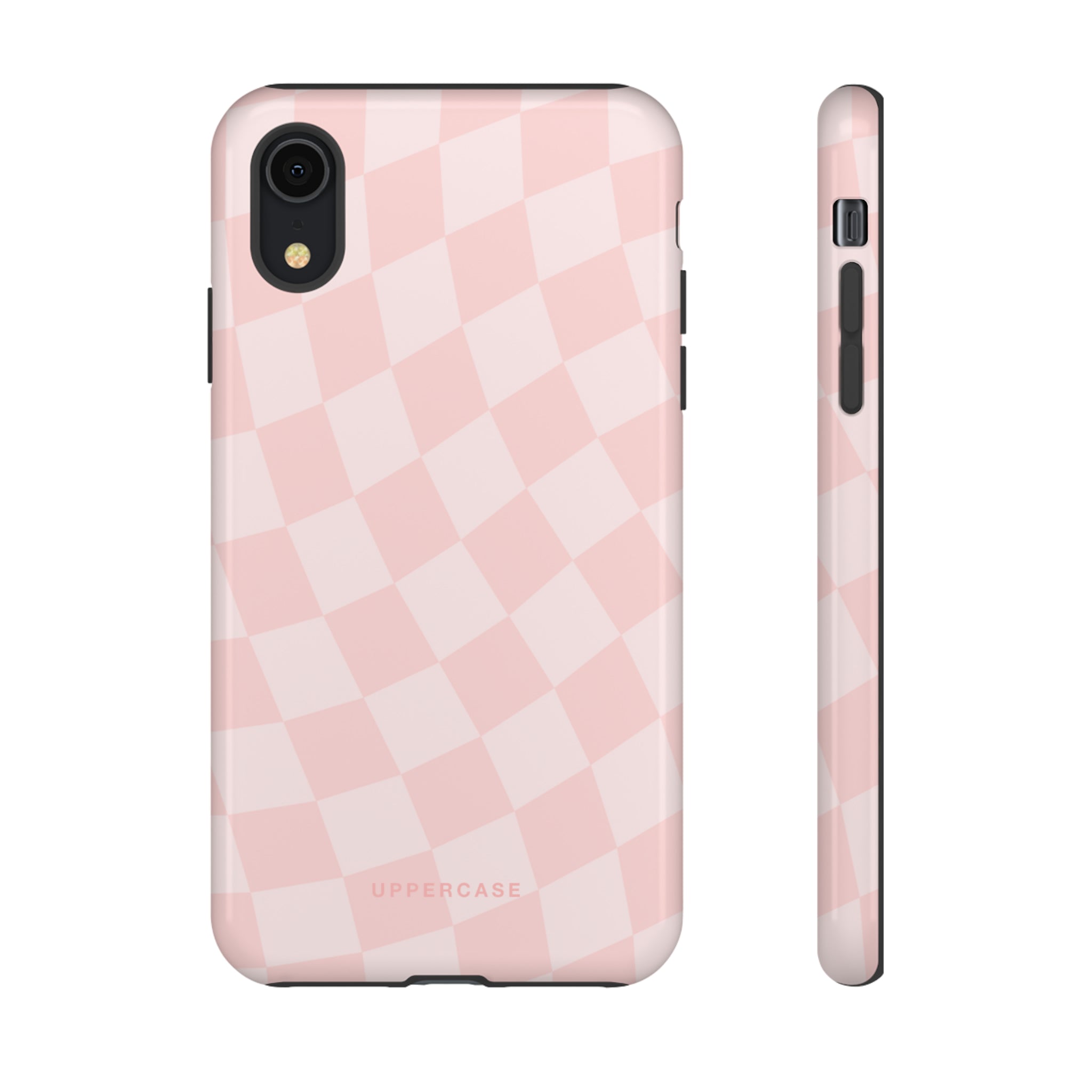 Wavy Check - Baby Pink - Strong Case