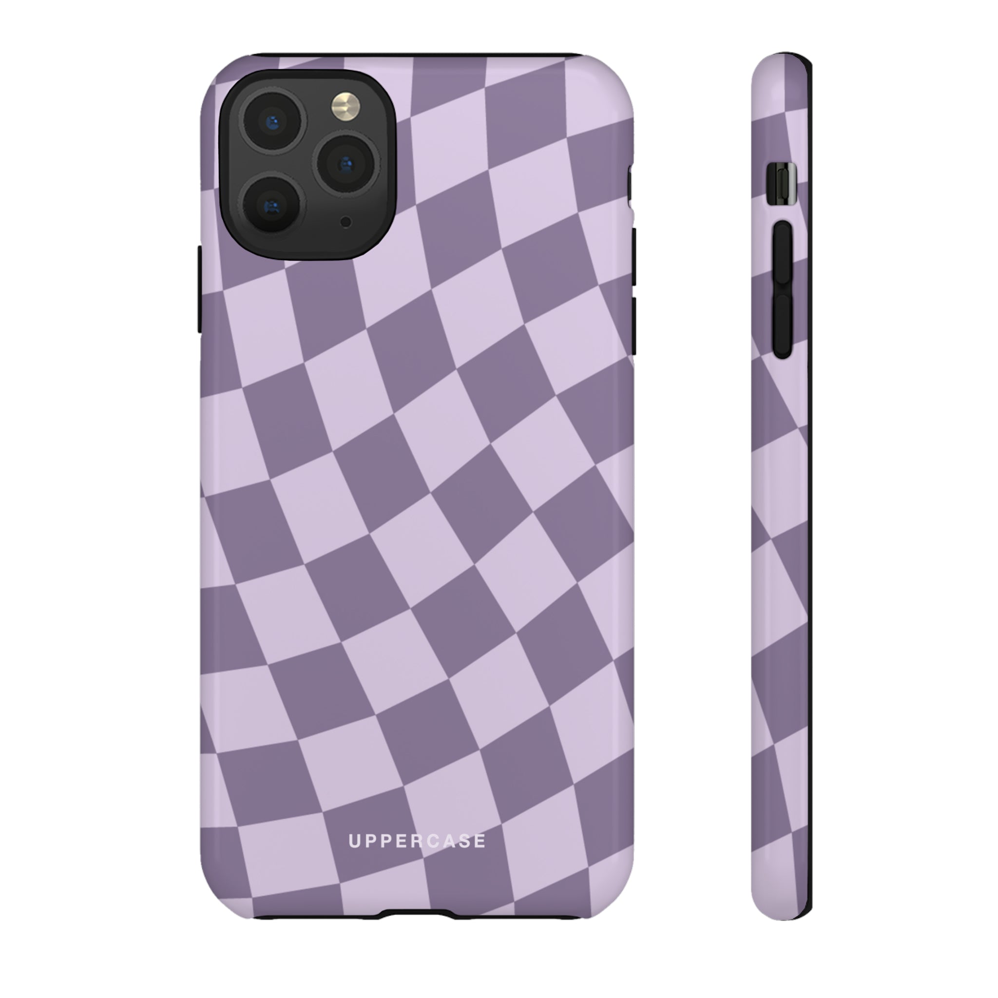 Wavy Check - Lavender and Mauve Purple - Strong Case