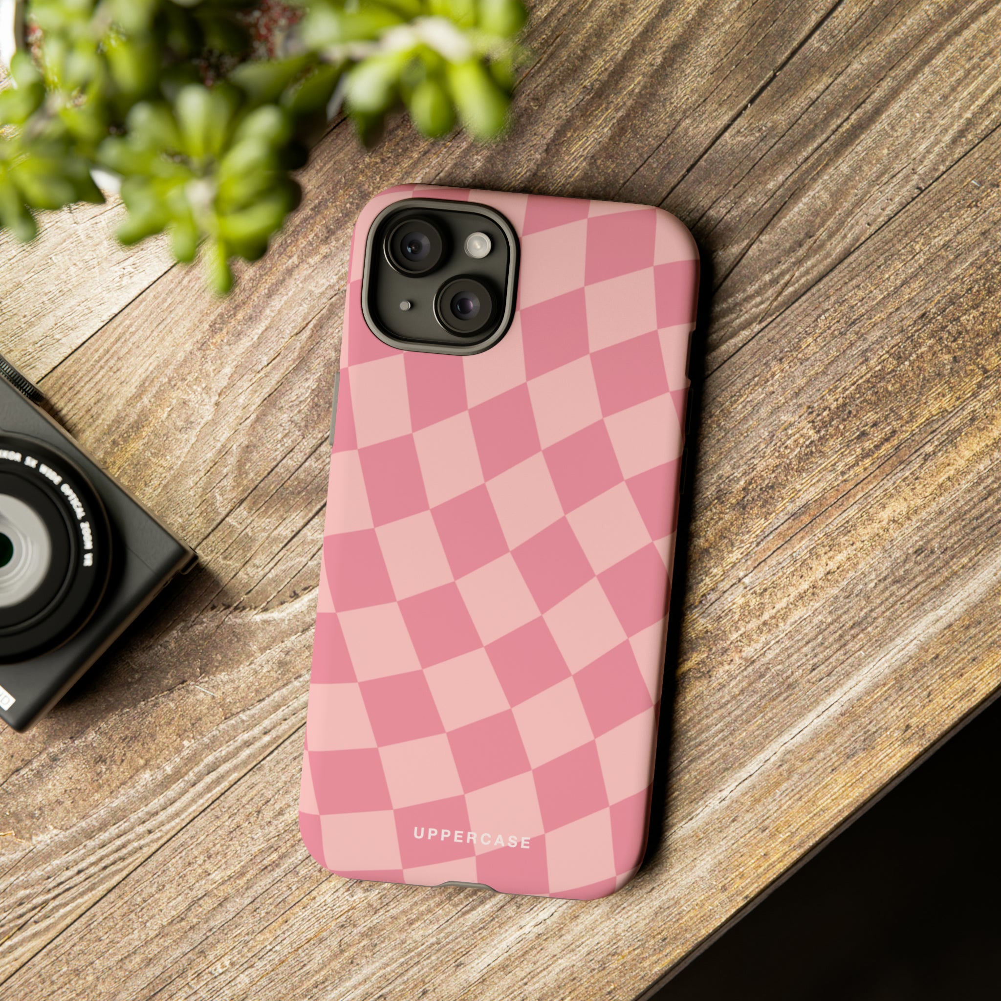 Wavy Check - Modern Pink - Strong Case