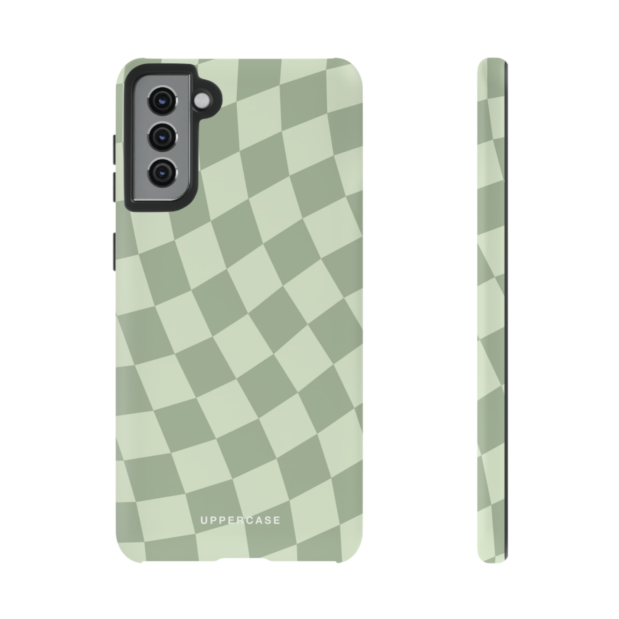 Wavy Check - Sage & Mint - Strong Case