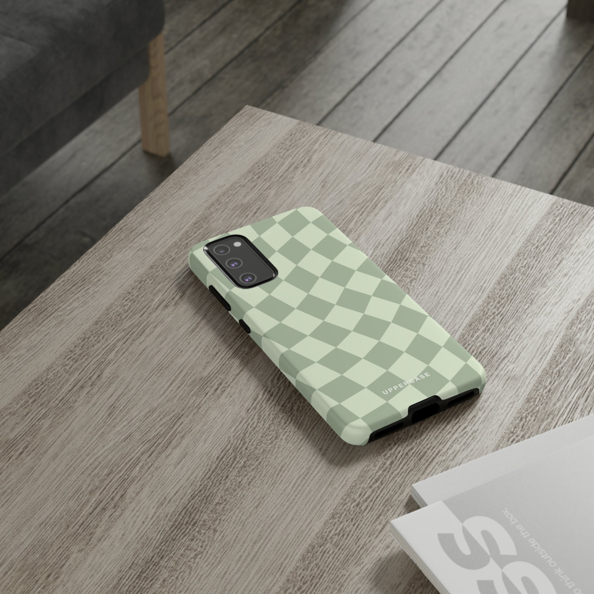 Wavy Check - Sage & Mint - Strong Case