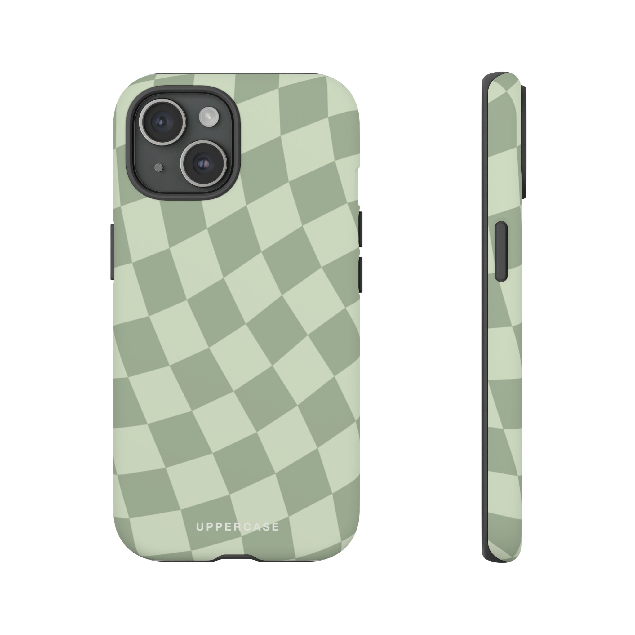 Wavy Check - Sage & Mint - Strong Case