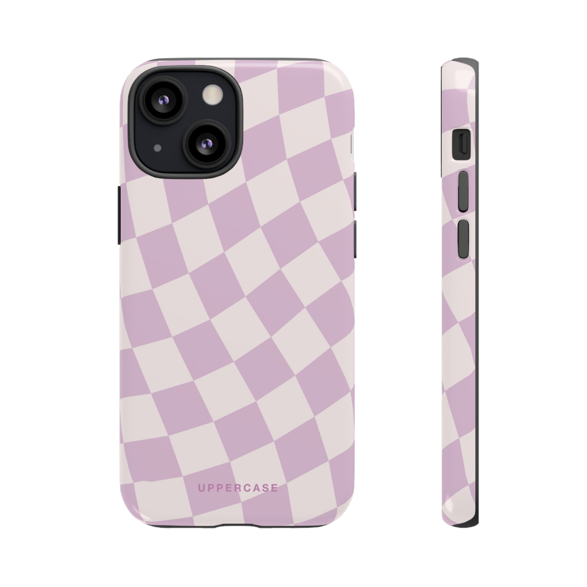 Wavy Check - Powder Pink & Heather Purple - Strong Case