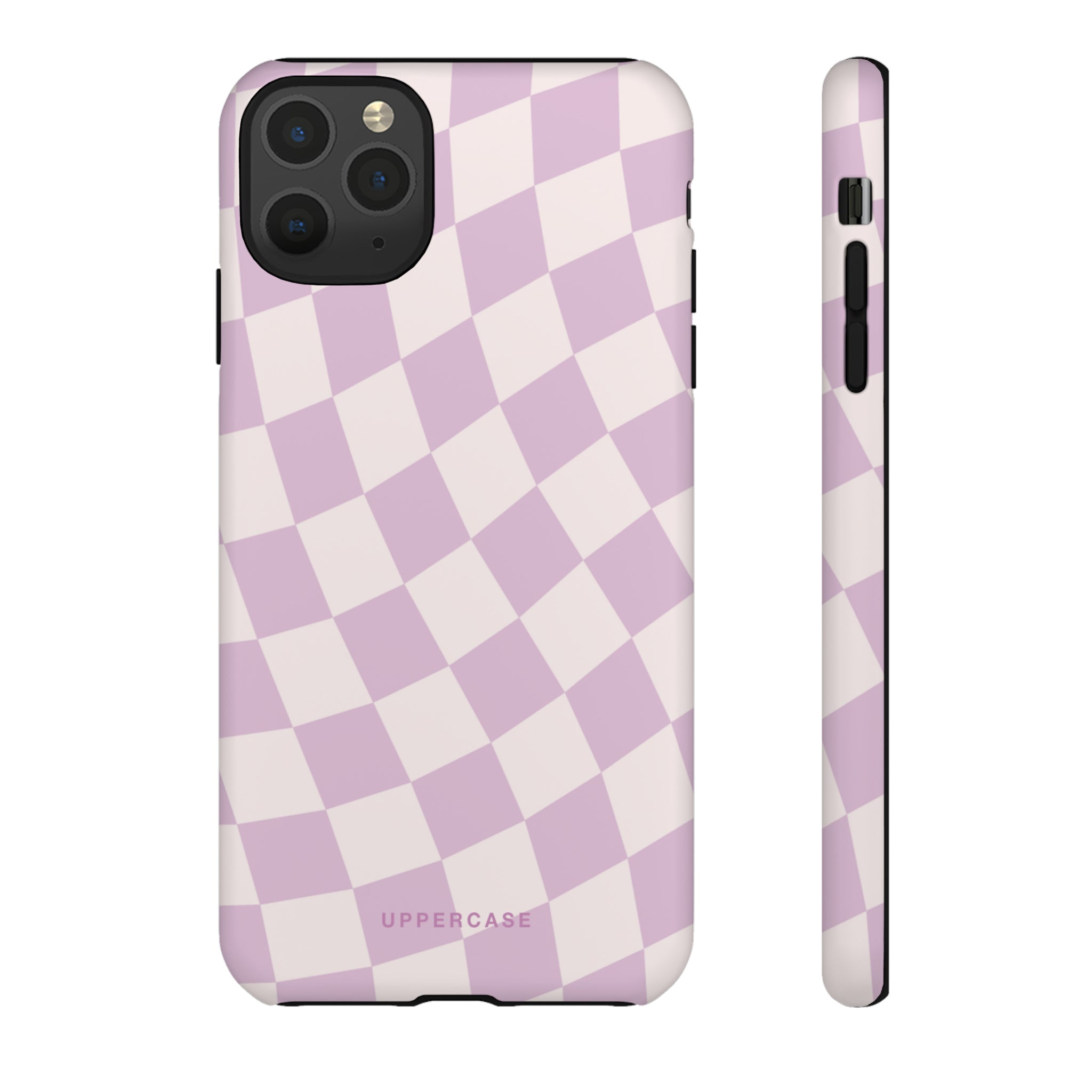 Wavy Check - Powder Pink & Heather Purple - Strong Case