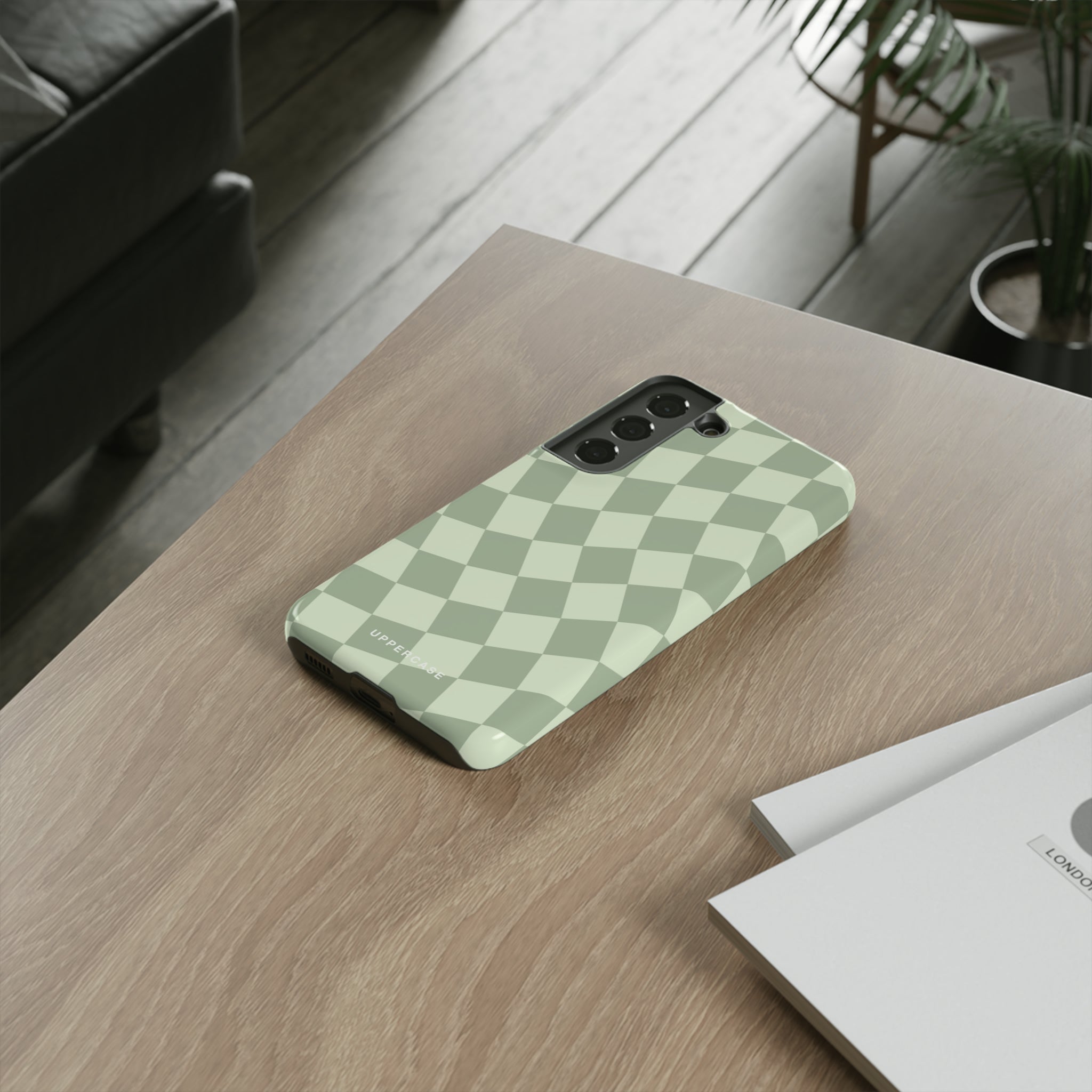 Wavy Check - Sage & Mint - Strong Case