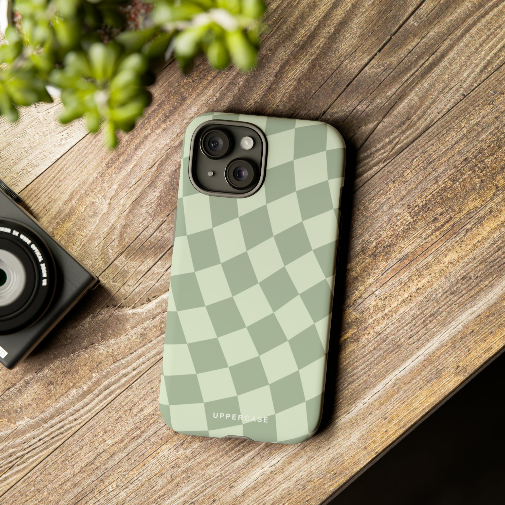 Wavy Check - Sage & Mint - Strong Case