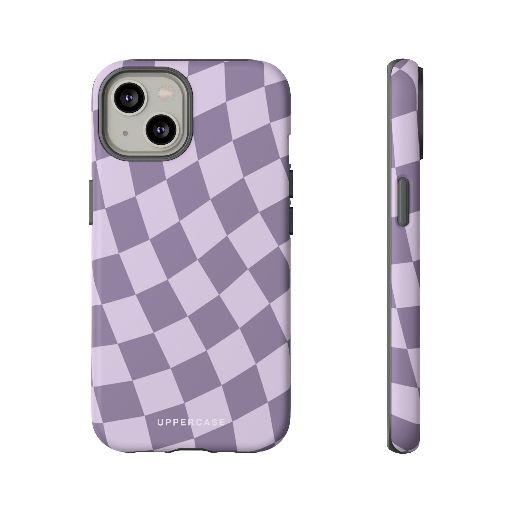 Wavy Check - Lavender and Mauve Purple - Strong Case