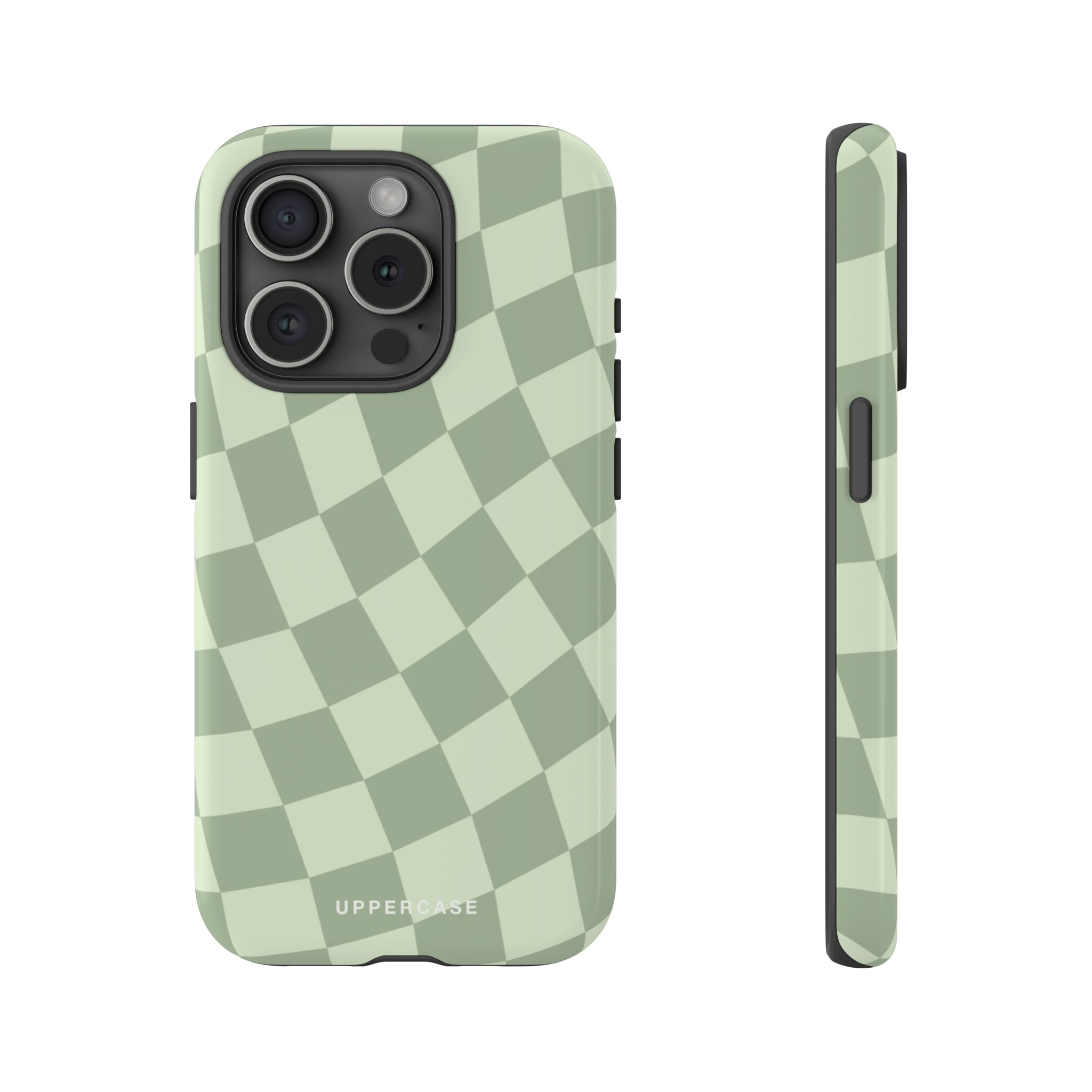 Wavy Check - Sage & Mint - Strong Case