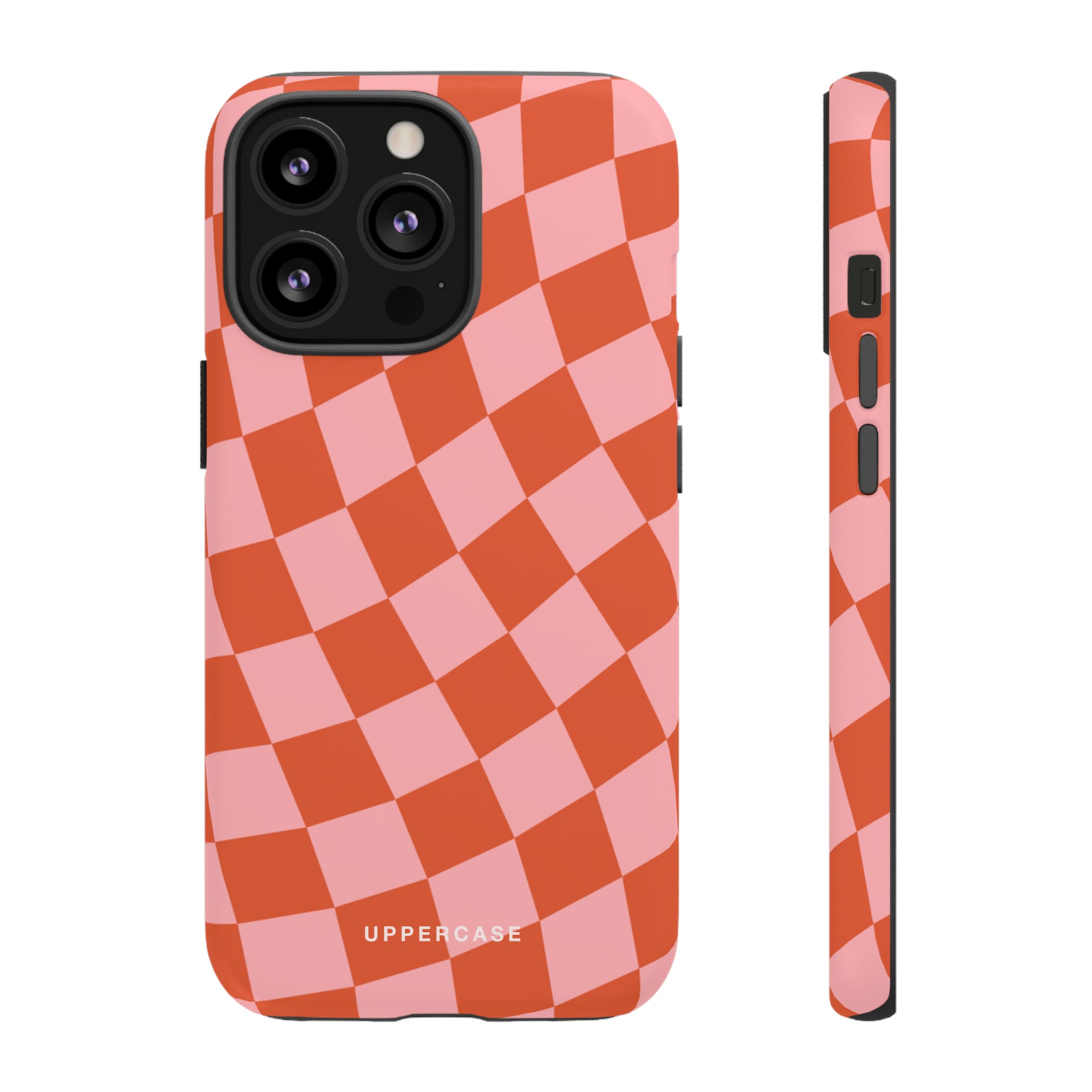 Wavy Check - Strawberry - Strong Case